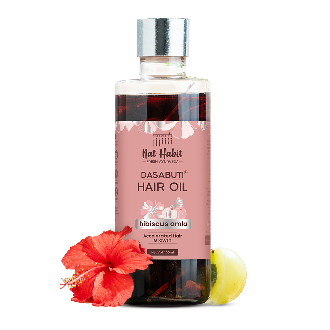 Hibiscus Amla Hair Oil For Women Men, Helps In Hair Growth Thickness, 100ml