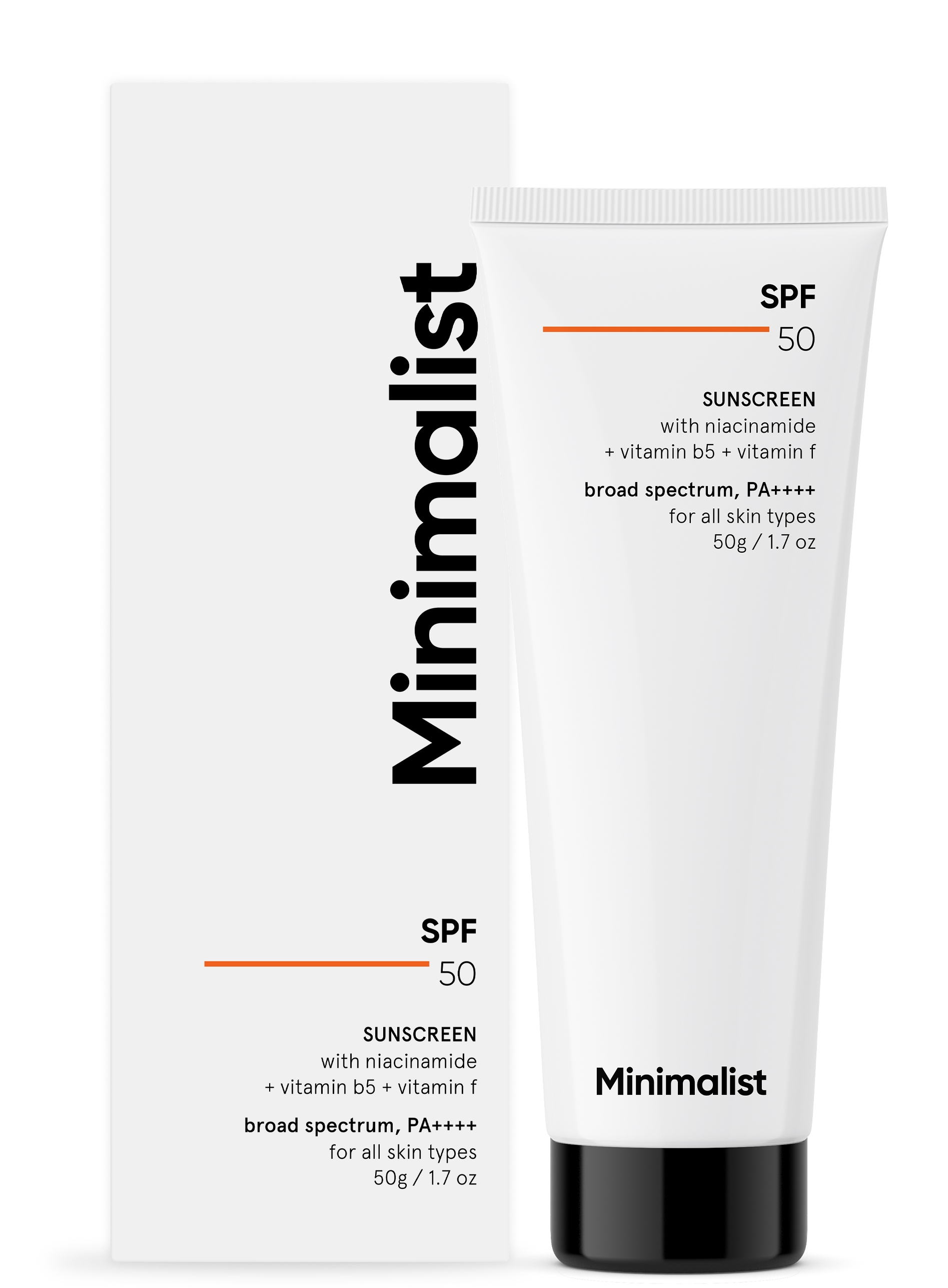 Minimalist: Multi Vitamin SPF 50 PA ++++ Hybrid Sunscreen - 50gm