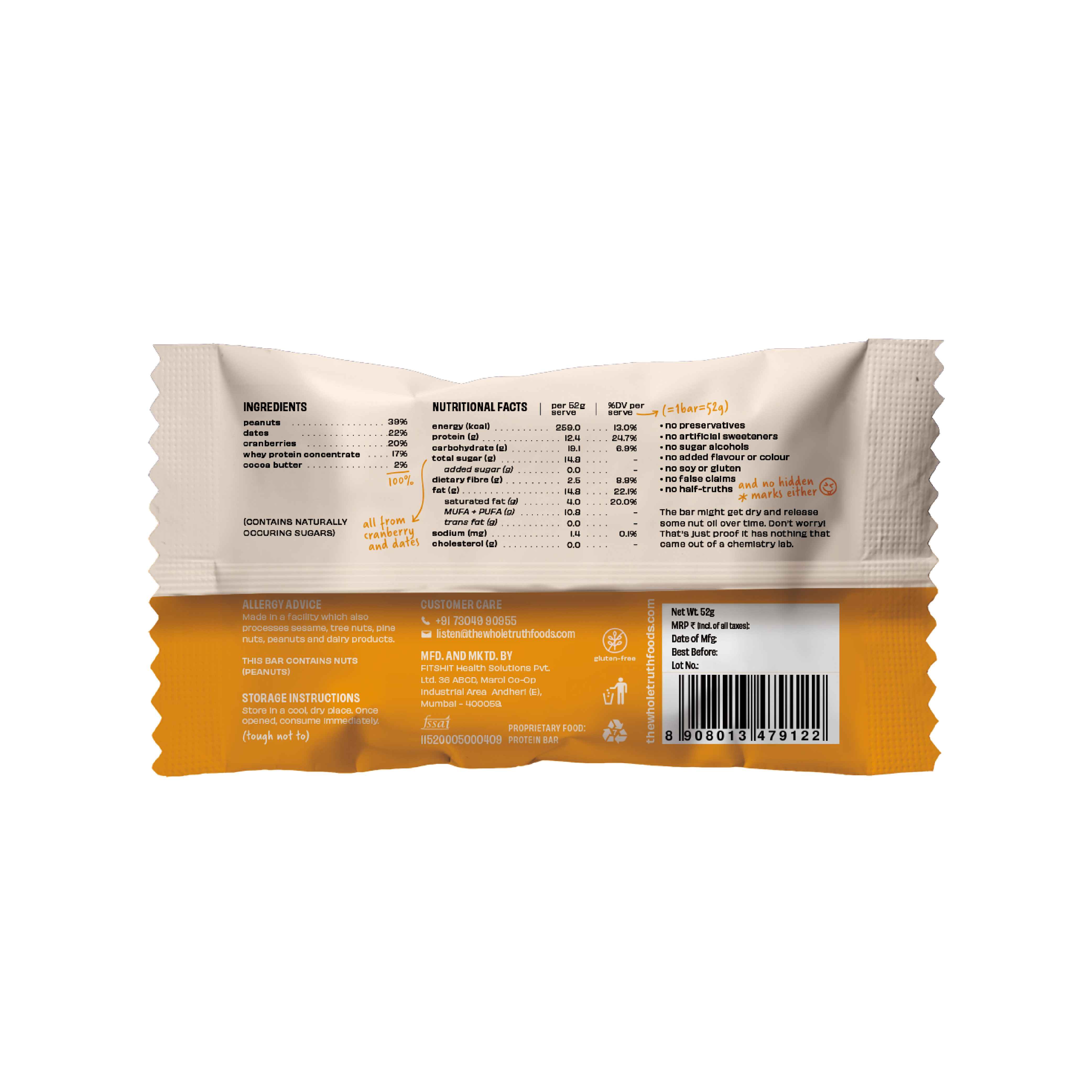 YogaBar: Chocolate Brownie Protein Bars - 360gm (Pack of 6)