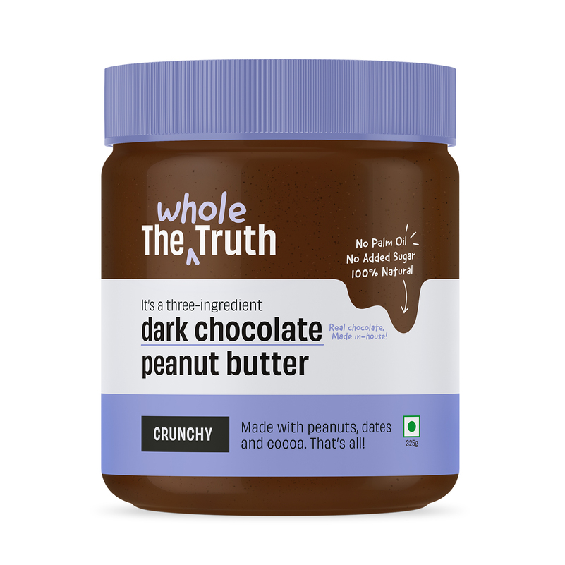 Yogabar Crunchy Dark Chocolate Peanut Butter - with High Protein