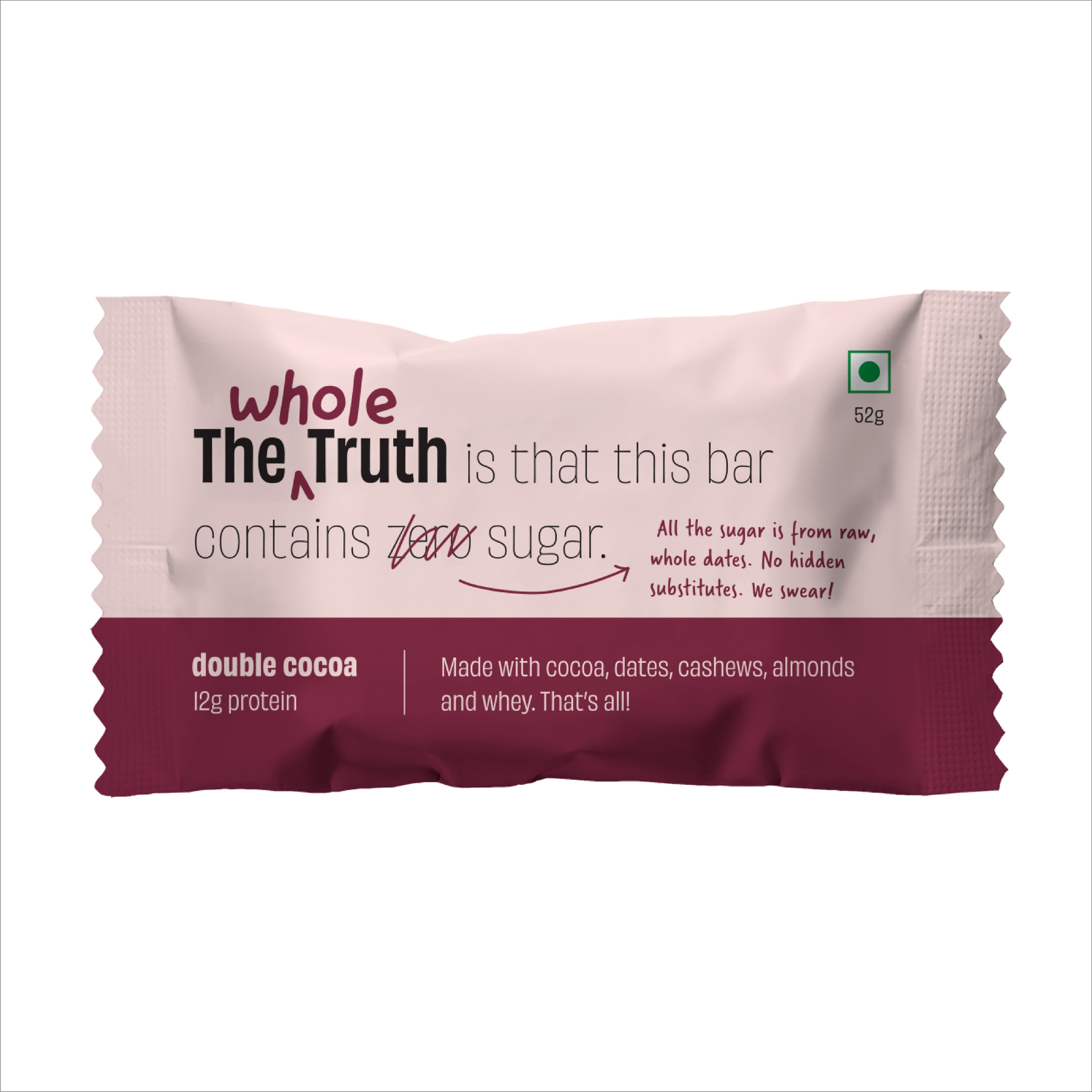 Protein Bars | Double Cocoa | Pack of 6 x 52g each