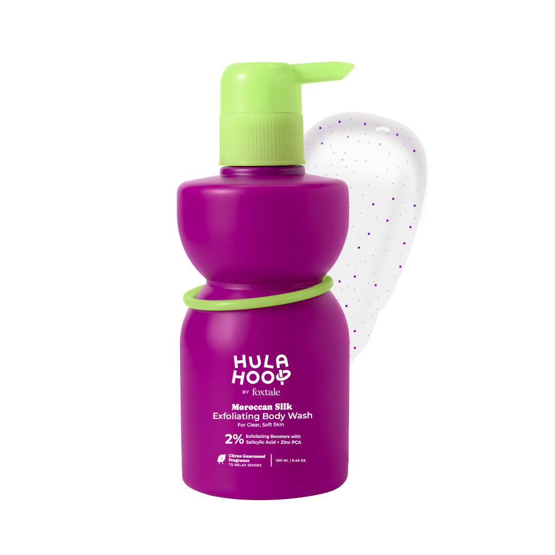Hula Hoop Exfoliating Body Wash by Foxtale | Exfoliates Smoothens | 250ml