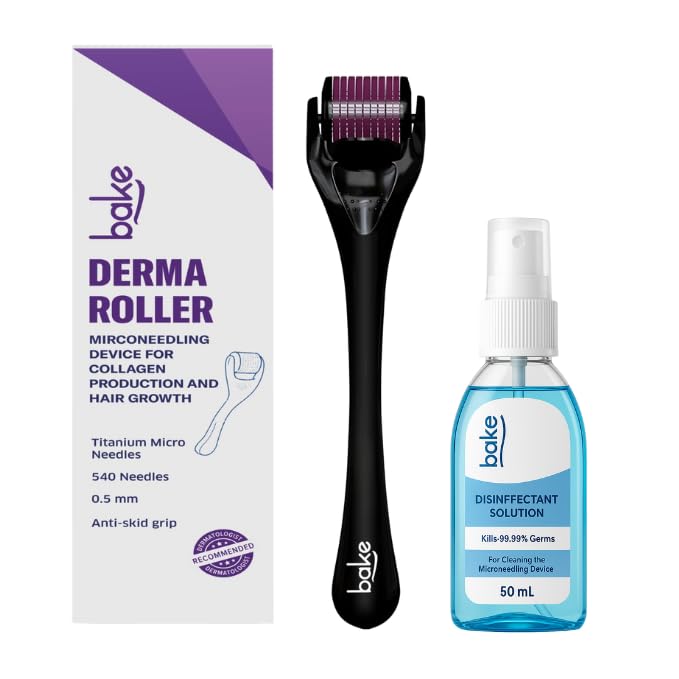 Derma Roller for Hair Growth Skin Repair with 450 Titanium Needles (0.5mm)