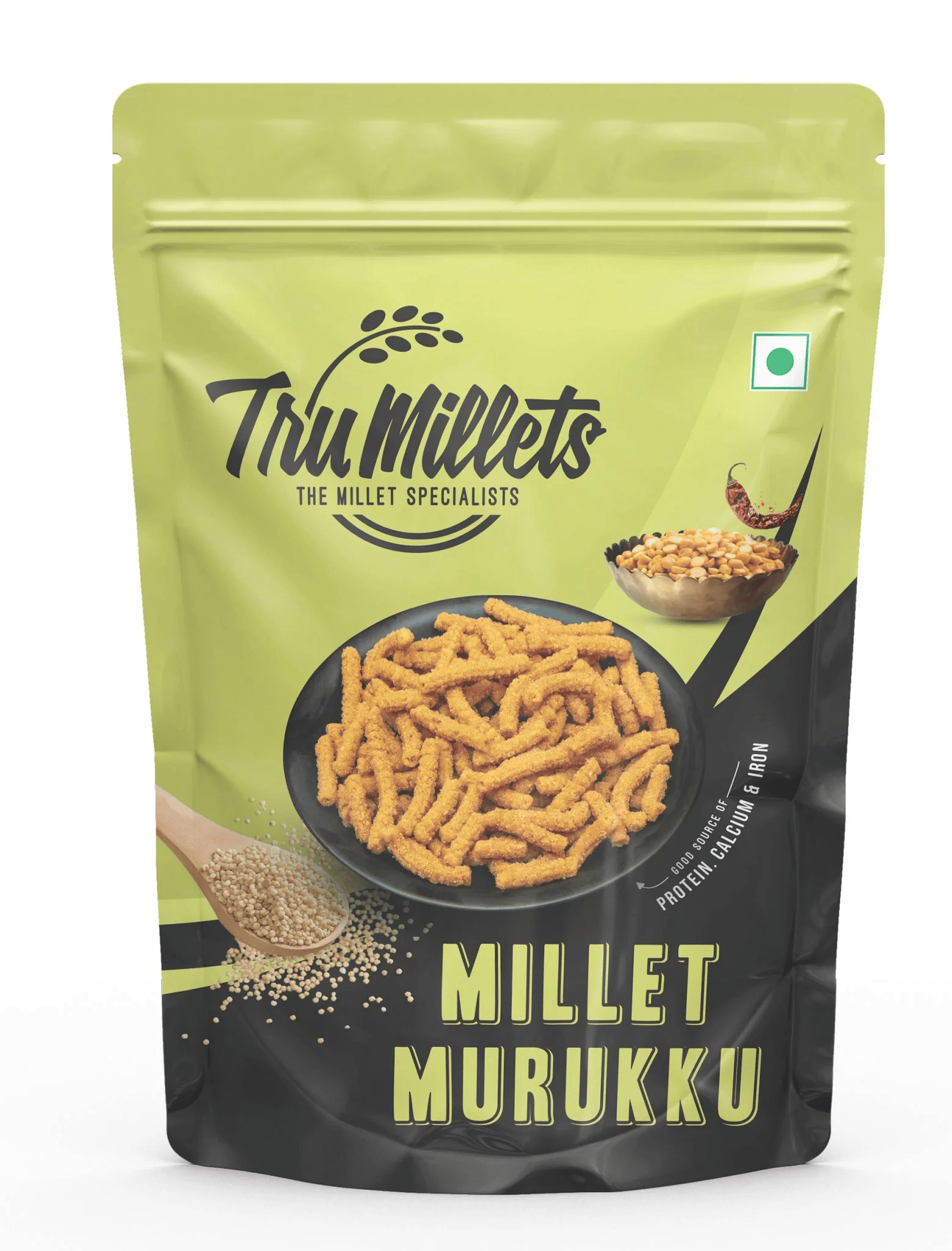 Trumillets Murukku, 125gm (Pack of 1)