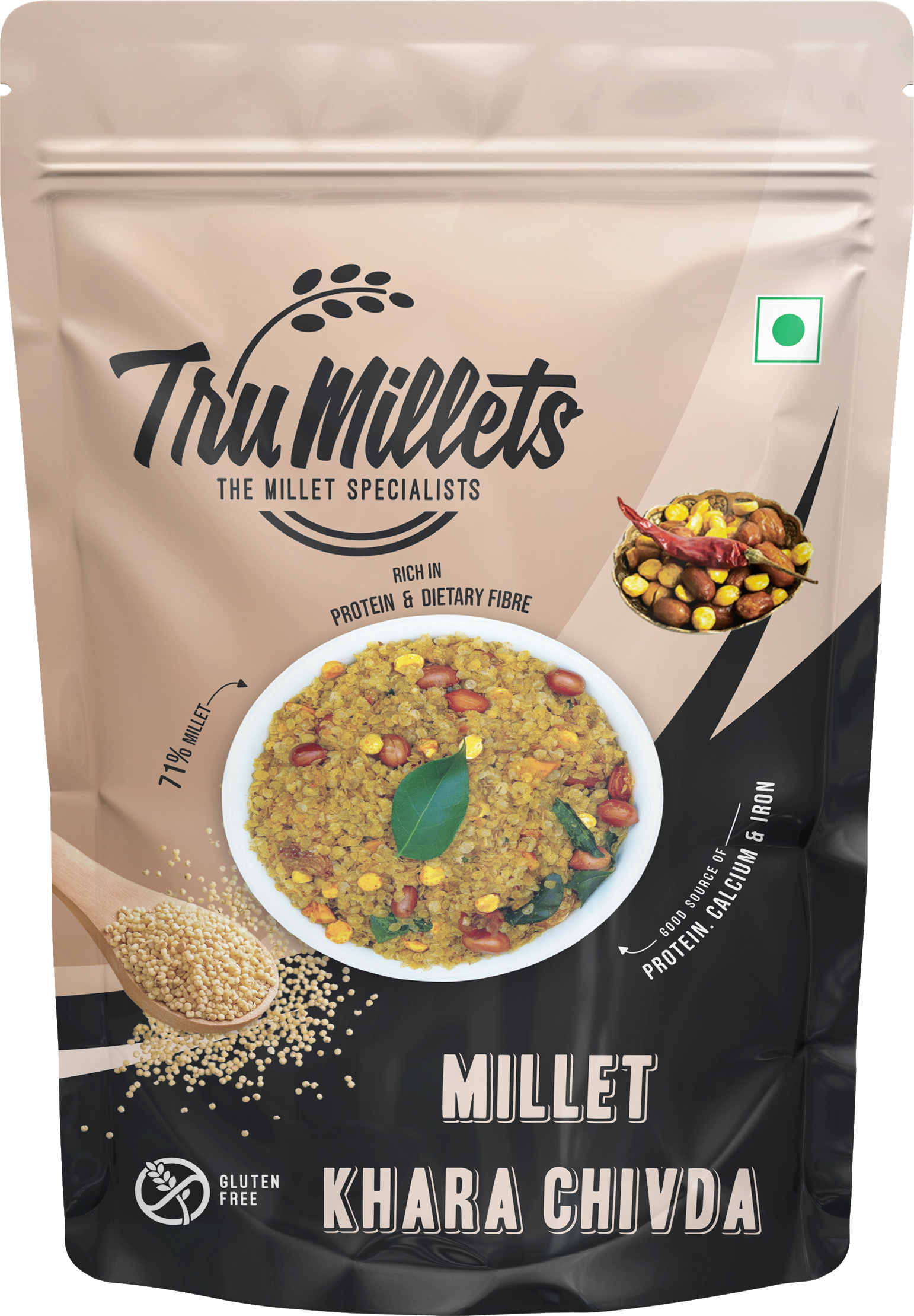 Trumillets Kara Chivda , 125gm (Pack of 1)