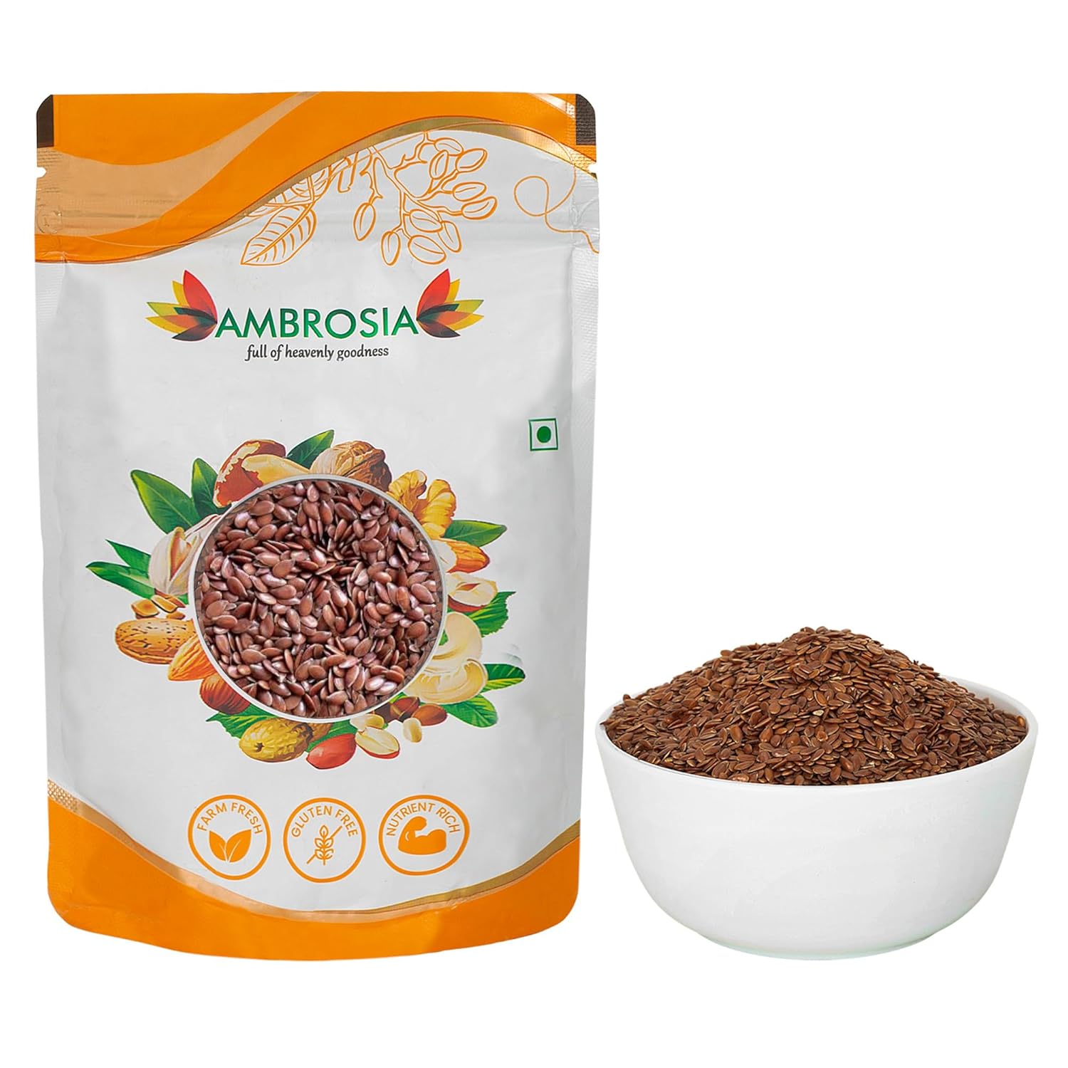 Raw Flax Seeds 500gm Pack of 2x250gm