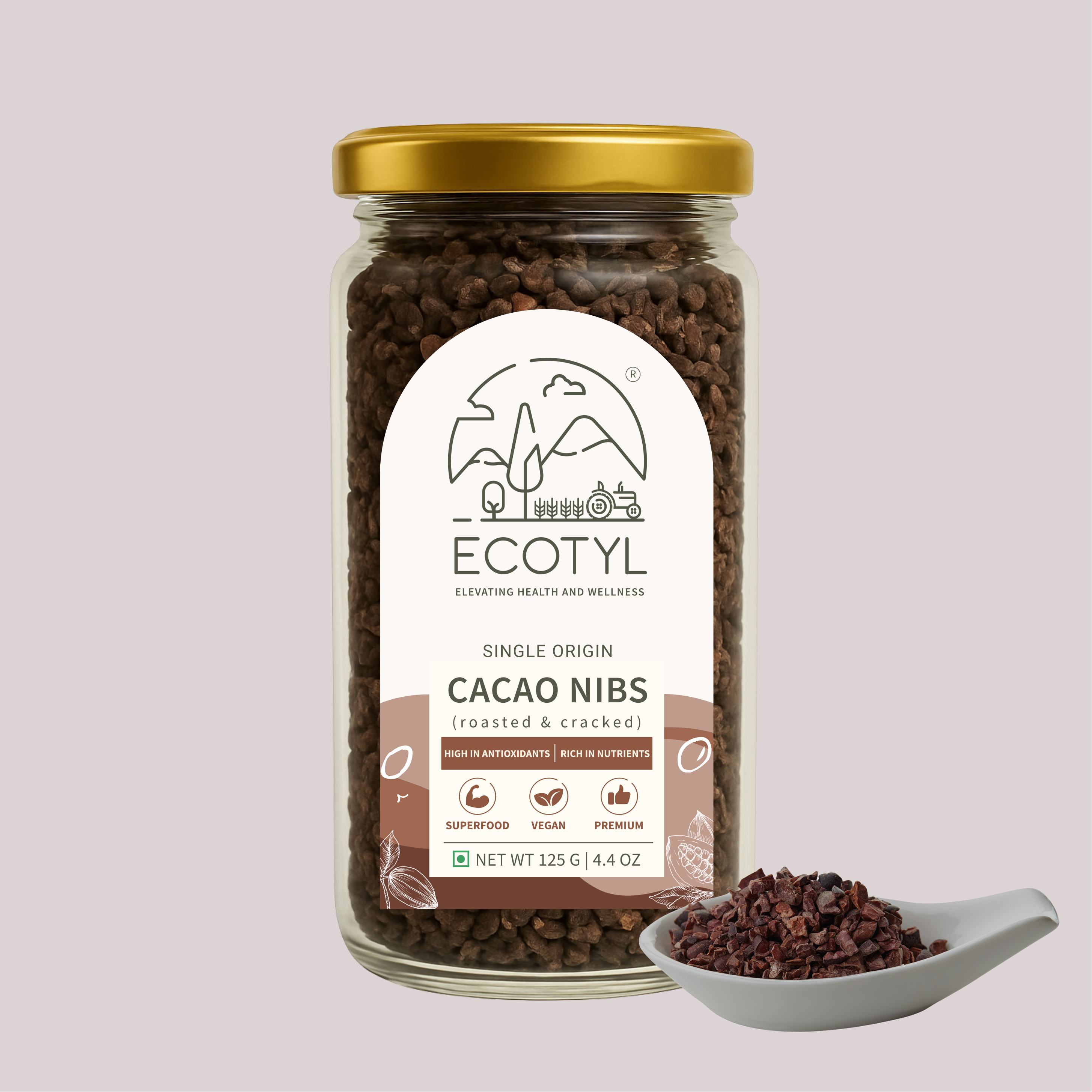 Cacao Nibs | Crunchy Nutritious | High in Magnesium | 125gm