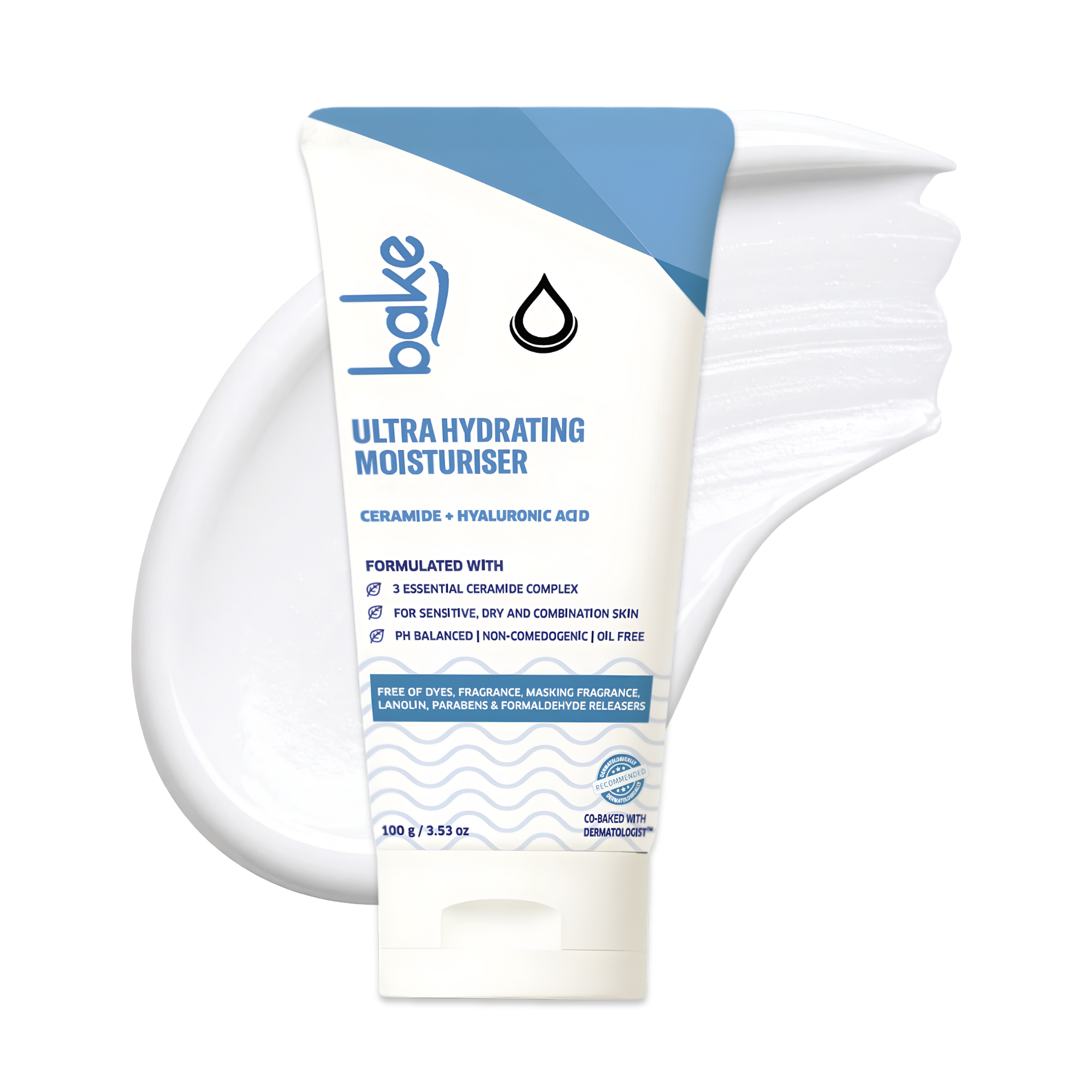 Ultra Hydrating Face Moisturizer for Barrier Repair Brightening with 3 Essential Ceramides - 72H Hydration - 100gm