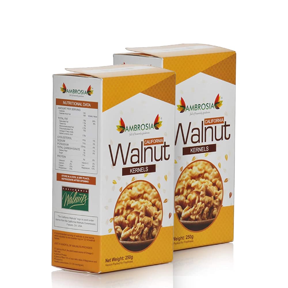 California Walnut Kernels Pack of 2x250gm
