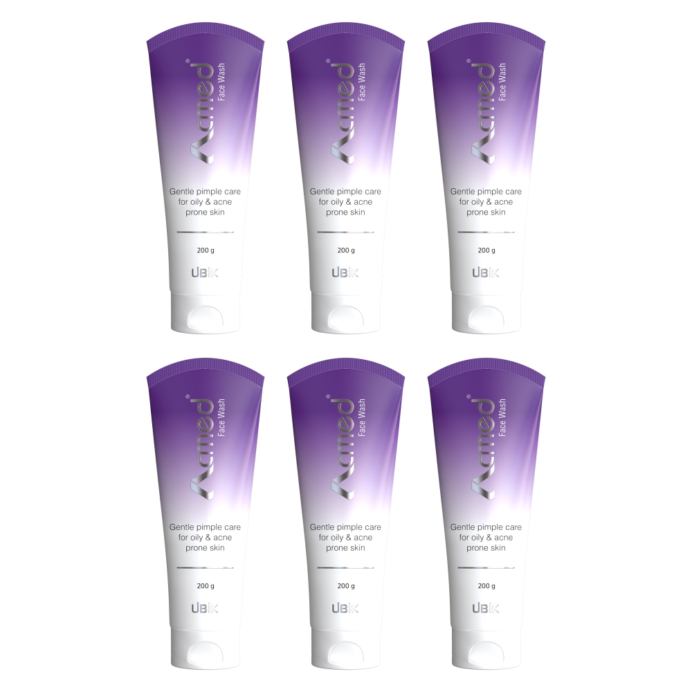 Acmed Pimple Care Face Wash for Acne Prone Skin 200gm Pack of 6