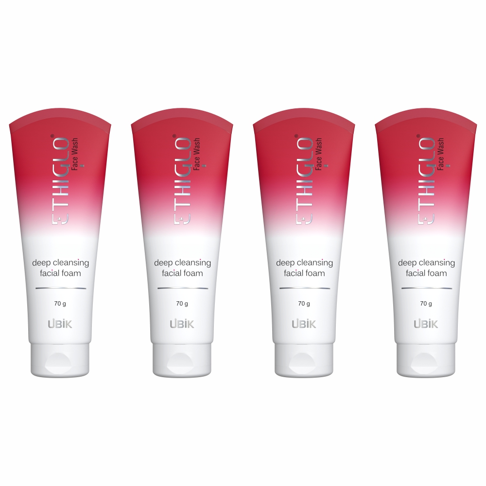 Deep Cleansing Facial Foam Face Wash for Healthy, Soft and Smooth Skin | Removes Dirt, Impurities and Excess Oil | Suitable for All Skin Types | Pack of 4 - 70gm
