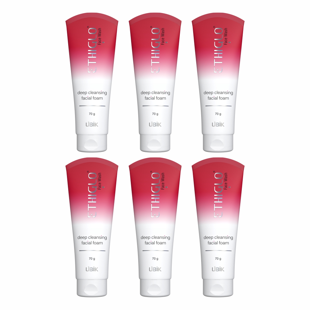 Deep Cleansing Facial Foam Face Wash for Healthy, Soft and Smooth Skin | Removes Dirt, Impurities and Excess Oil | Suitable for All Skin Types | Pack of 6 - 70gm