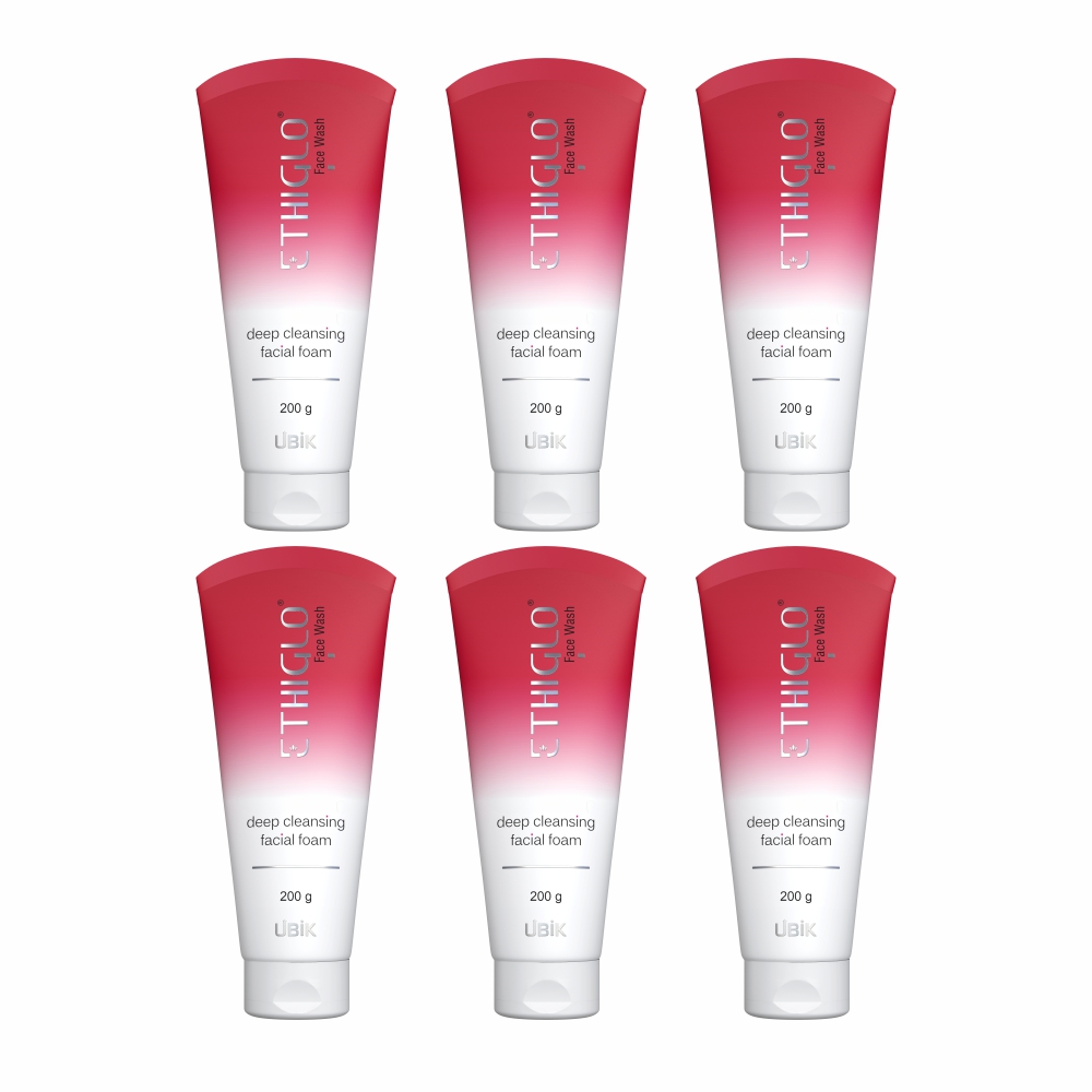 Deep Cleansing Facial Foam Face Wash for Healthy, Soft and Smooth Skin | Removes Dirt, Impurities and Excess Oil | Suitable for All Skin Types | Pack of 6 - 200gm