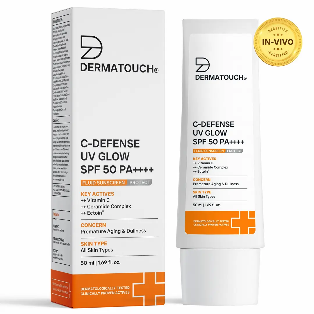 C-DEFENSE SPF 50 PA++++ Fluid Sunscreen Lightweight Daily Sunscreen for Premature Aging Sunburn / Suitable for All Skin Types | 50ml