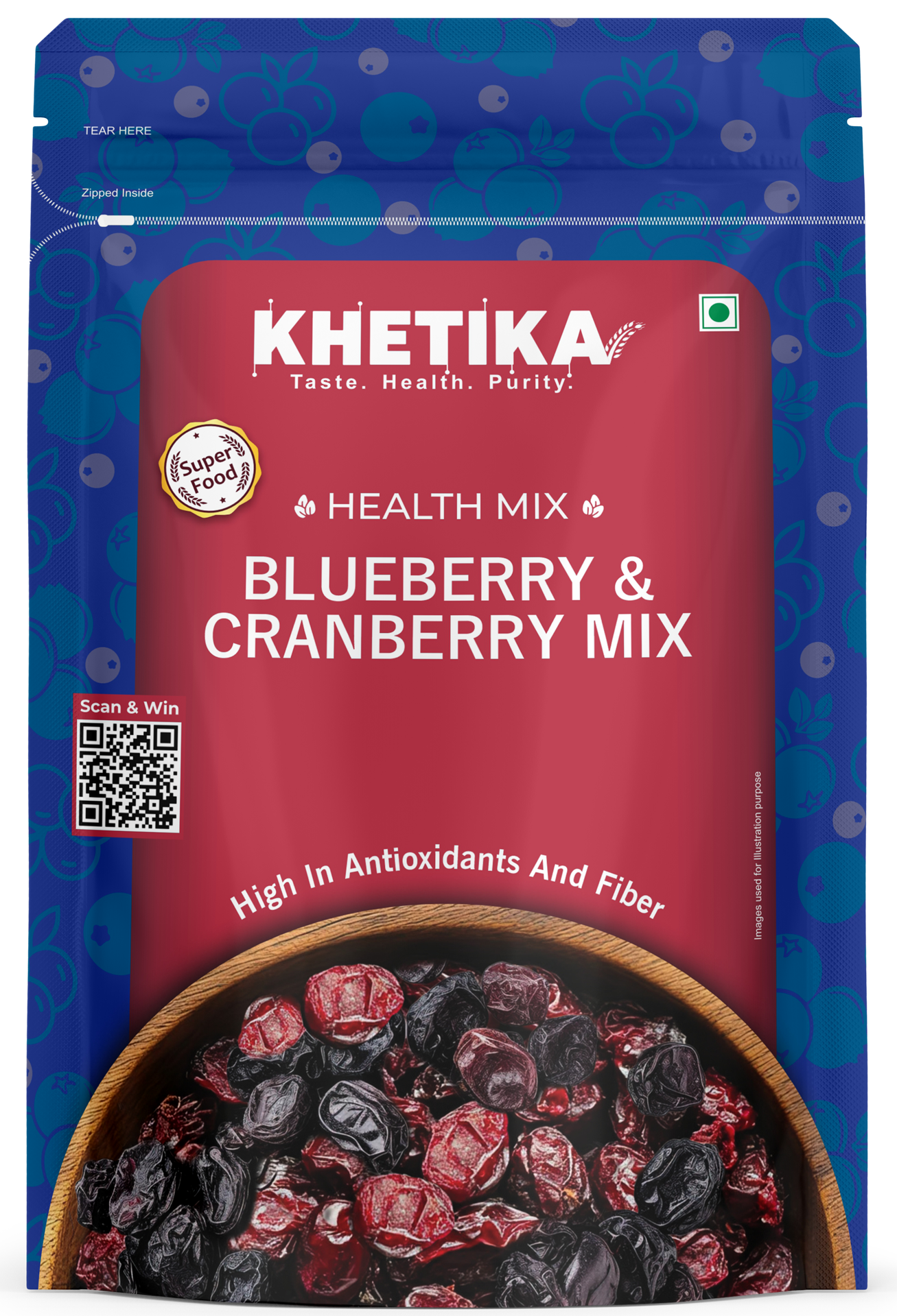 Premium Cranberry and Blueberry Mix 200gm