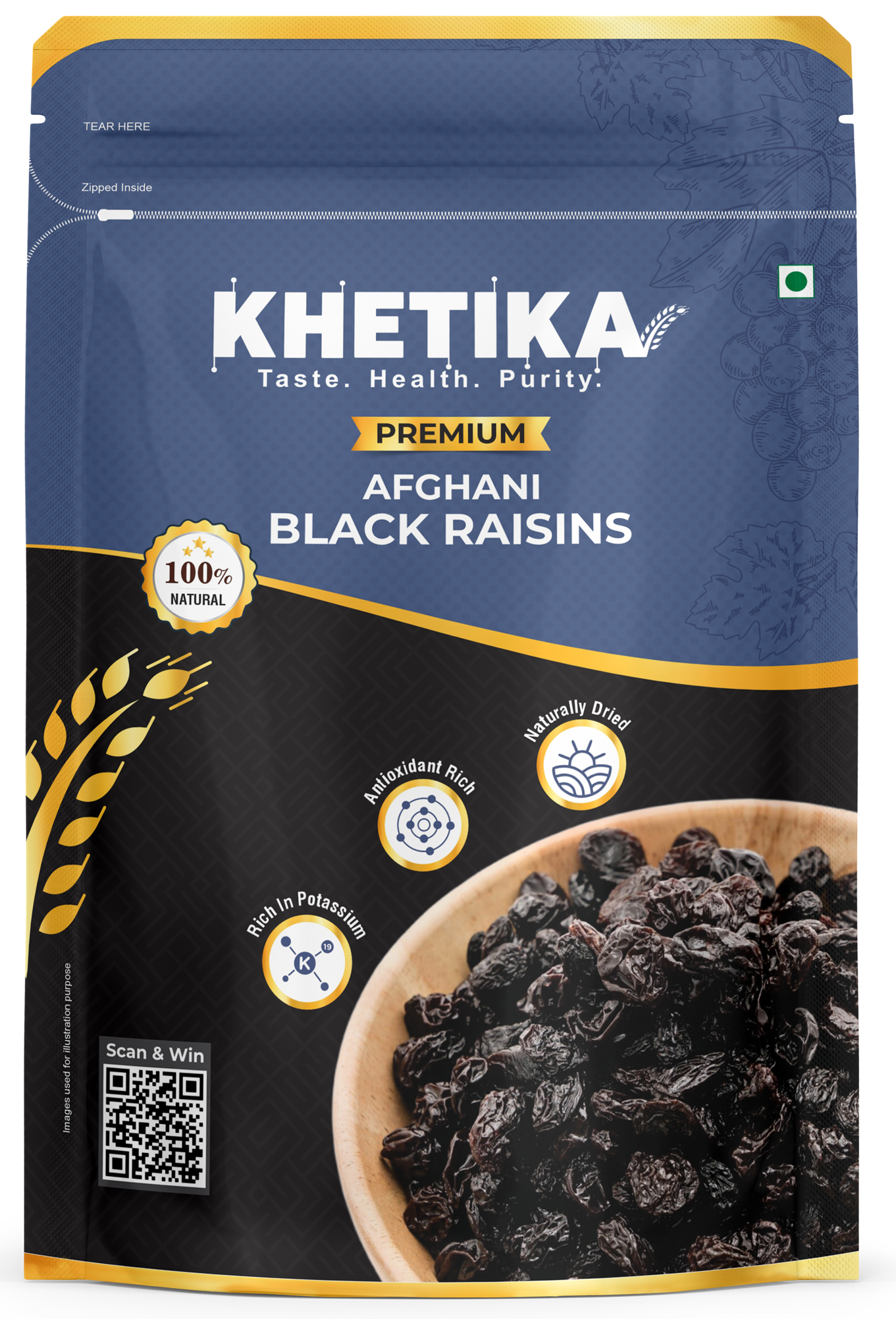 Premium Afghani Black Raisin 200gm