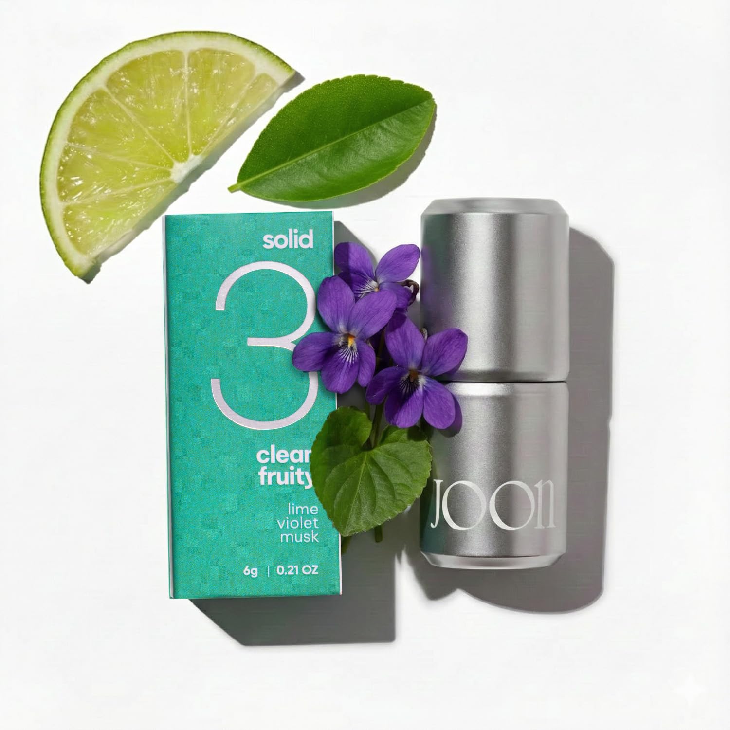 Solid 3|Clean Fruity|Lime Violet Musk|Made in Korea|Alcohol Free, Moisturising, Vegan, Natural Extract 6gm