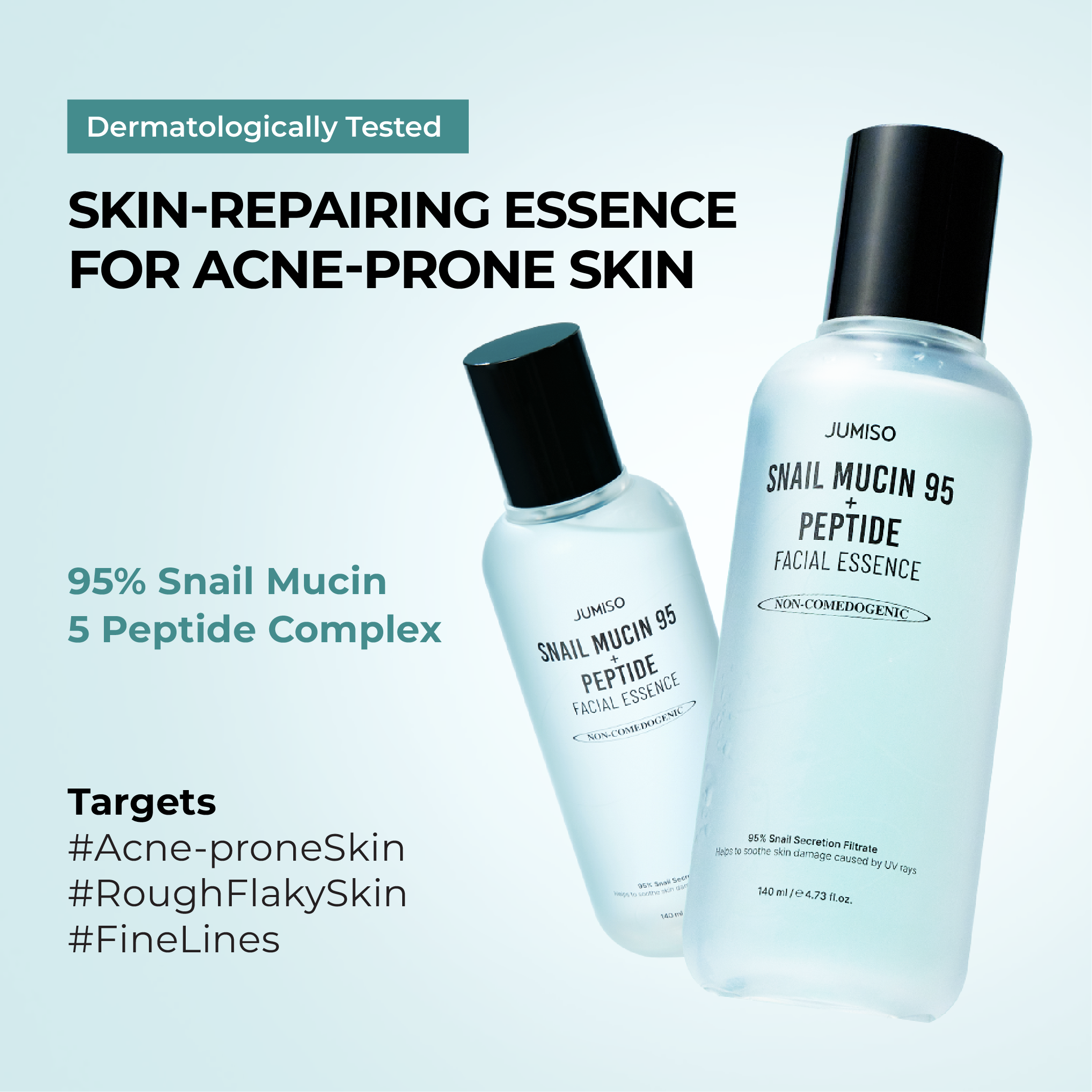 Snail Mucin 95 + Peptide Facial Essence 140ml