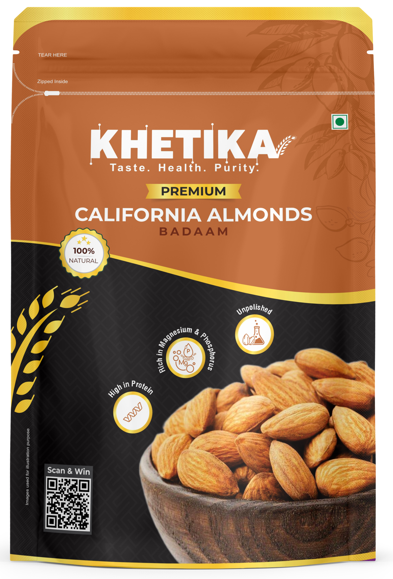 Premium Naturale California Almonds 1kg