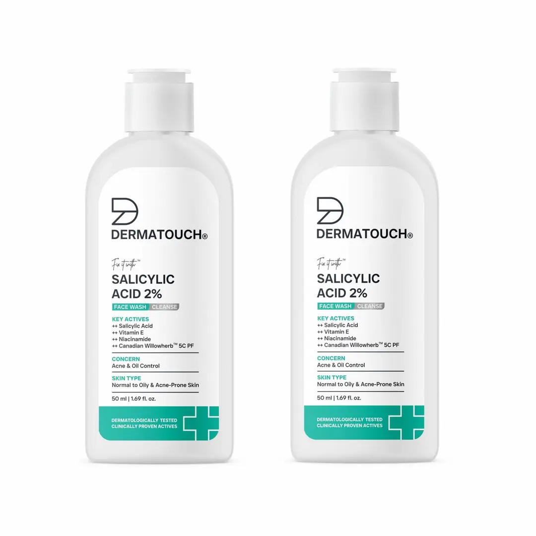 Dermatouch Salicylic Acid 2 Face Wash | For Acne Oil Control | Suitable To All Skin Types | For Both Men Women