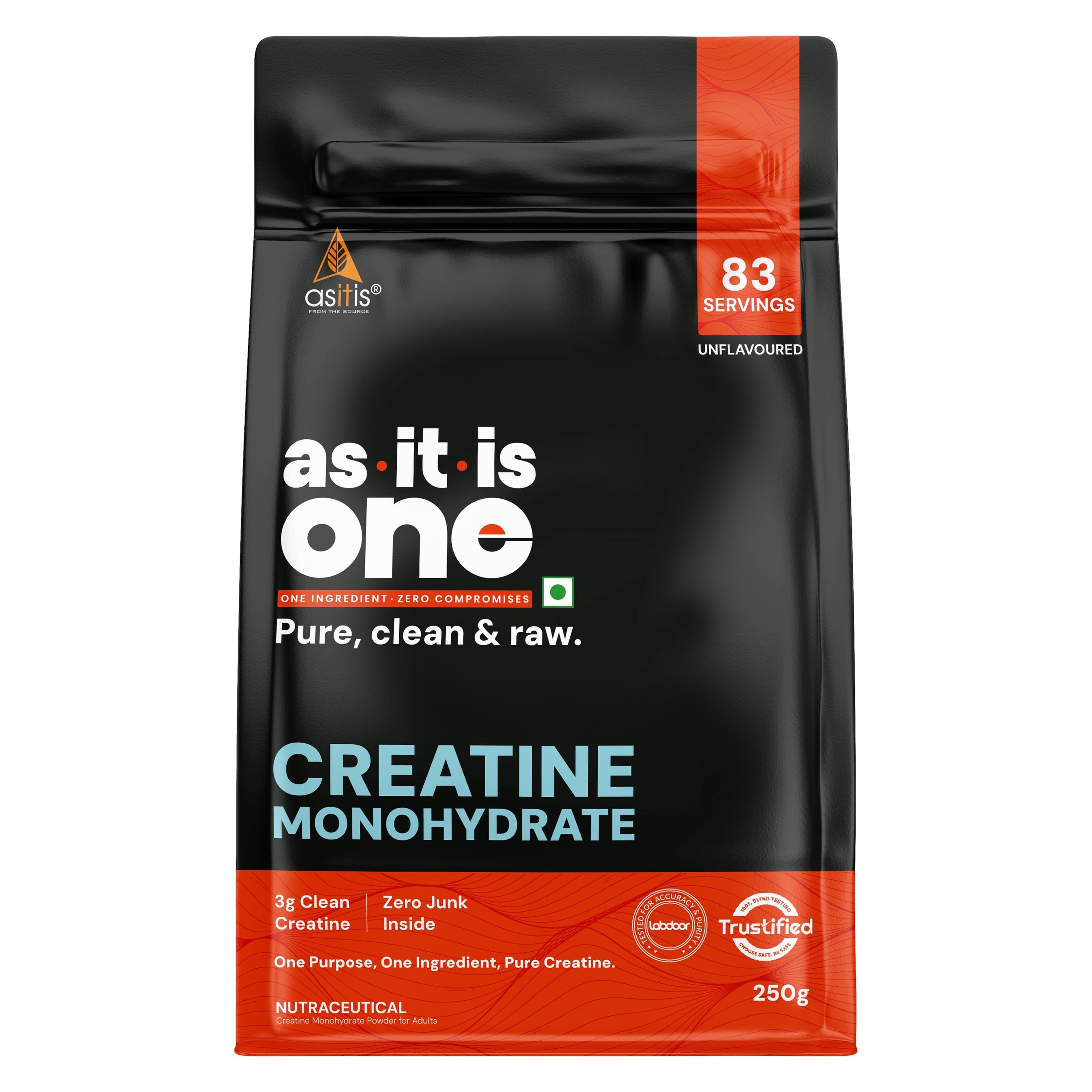 One Creatine Monohydrate - 250g Unflavoured I Pure Micronized I Rapid Absorption, Supports Enhanced Muscle Strength, Stamina Muscle Growth