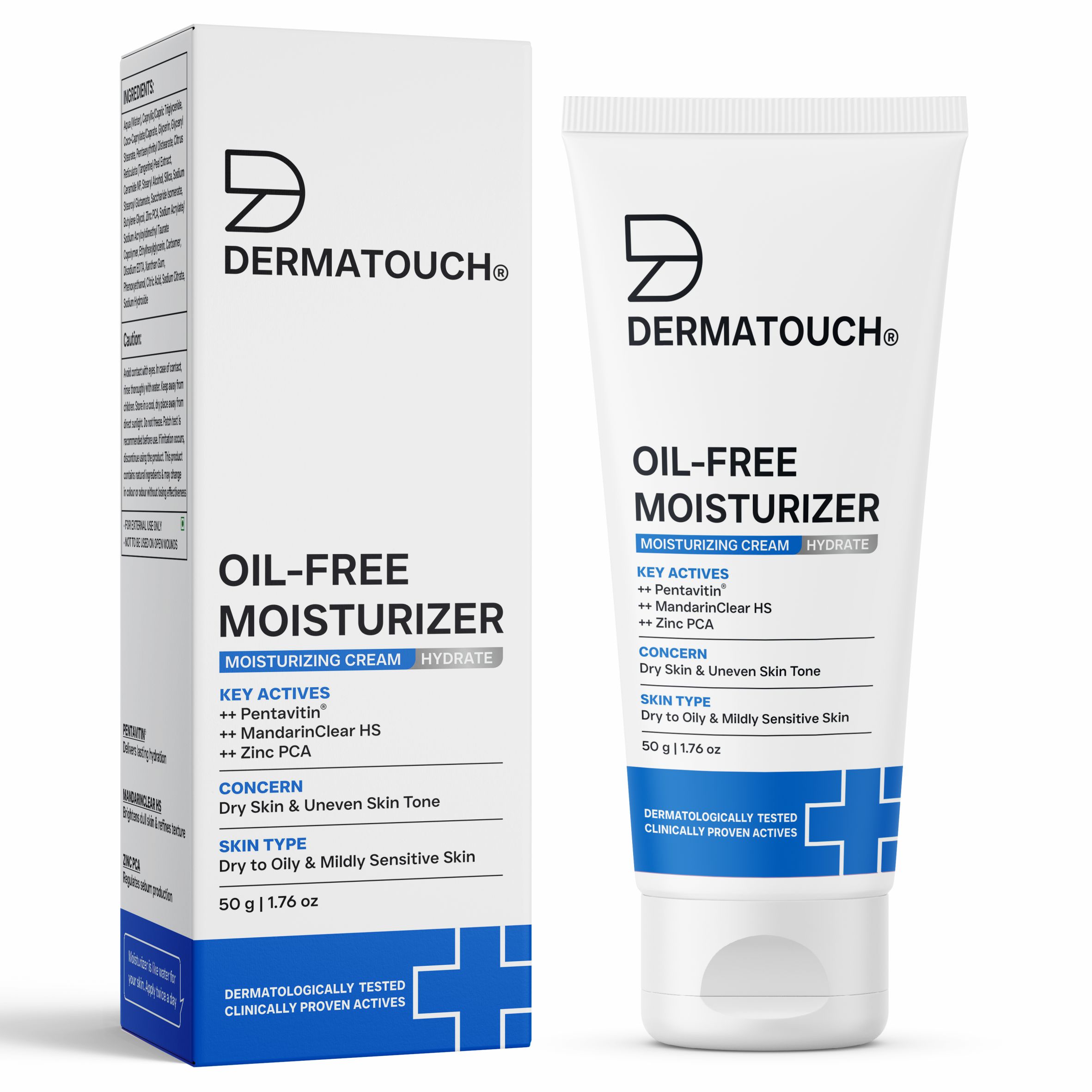 Oil-Free Moisturiser - Lightweight Hydration | Non-Greasy Daily Moisture Care | Helps Maintain Skin Balance | 50gm