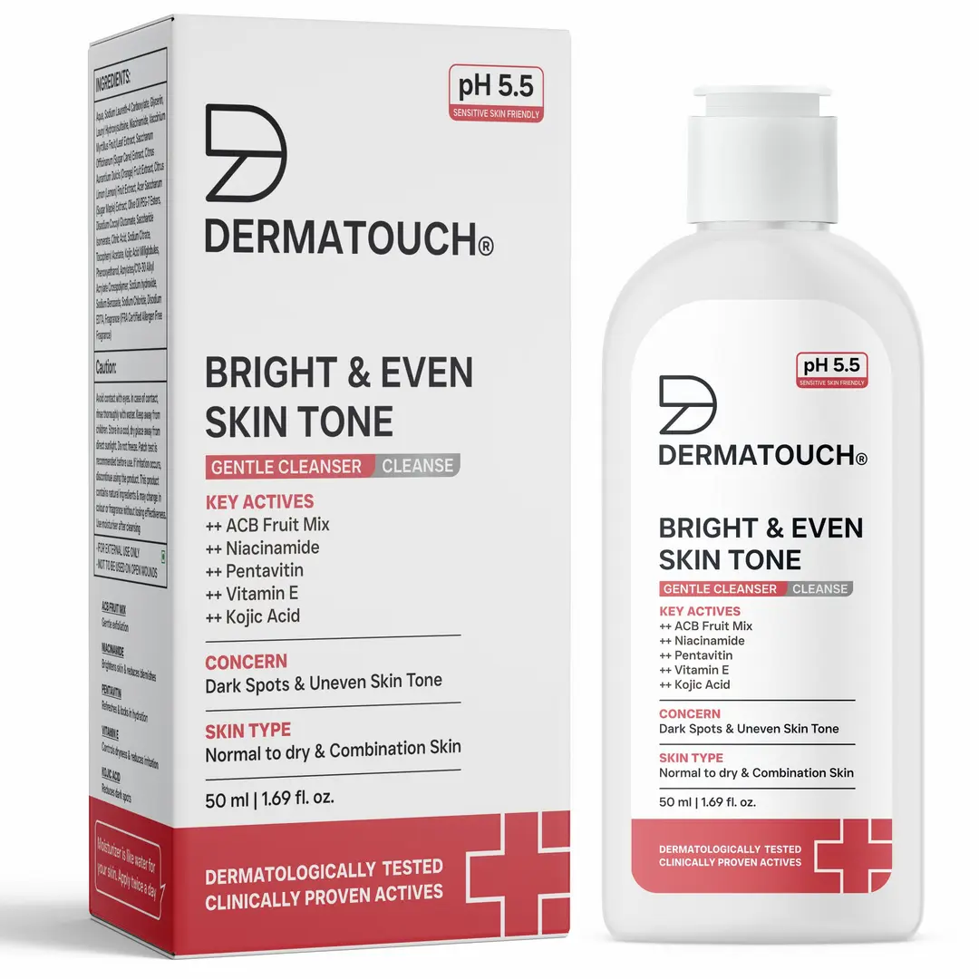 Bright Even Skin Tone Gentle Cleanser | Helps Reduce Dark Spots Uneven Tone | pH 5.5 Daily Face Wash | 50ml