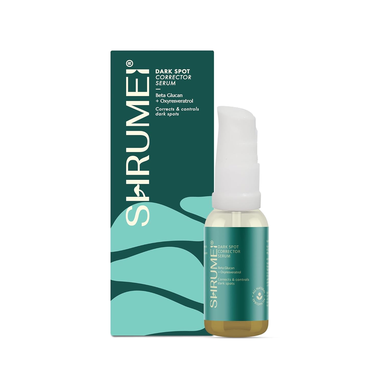 All Natural Dark Spot and Pigmentation Correcting serum | Mushroom Betaglucan and Oxyresveratrol | Evens out skin tone| |Protects skin barrier| All Skin Types 10ml