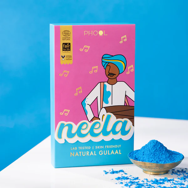 Blue Natural Gulaal 100gm