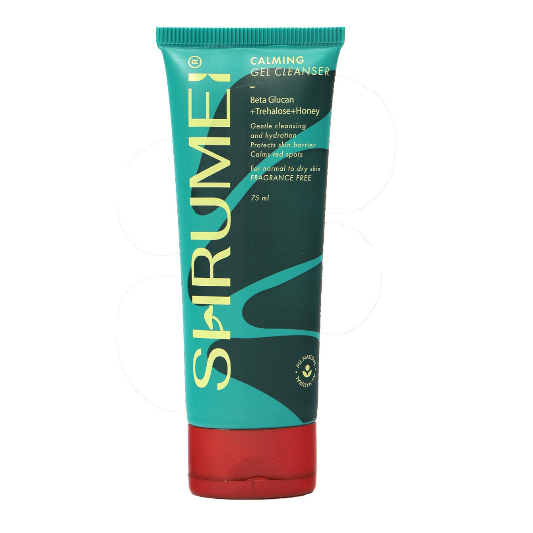 Calming Gel Cleanser 100 Natural, Hydrating + Barrier Support Formula for Normal to Dry Skin Types 75ml