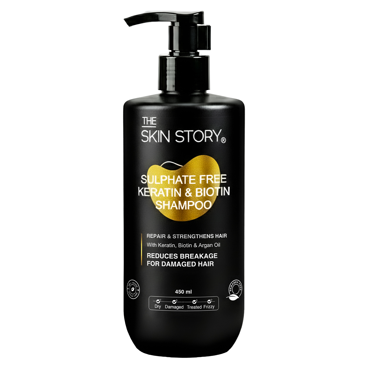 Sulfate Free Keratin Shampoo - For Damaged Hair 450ml