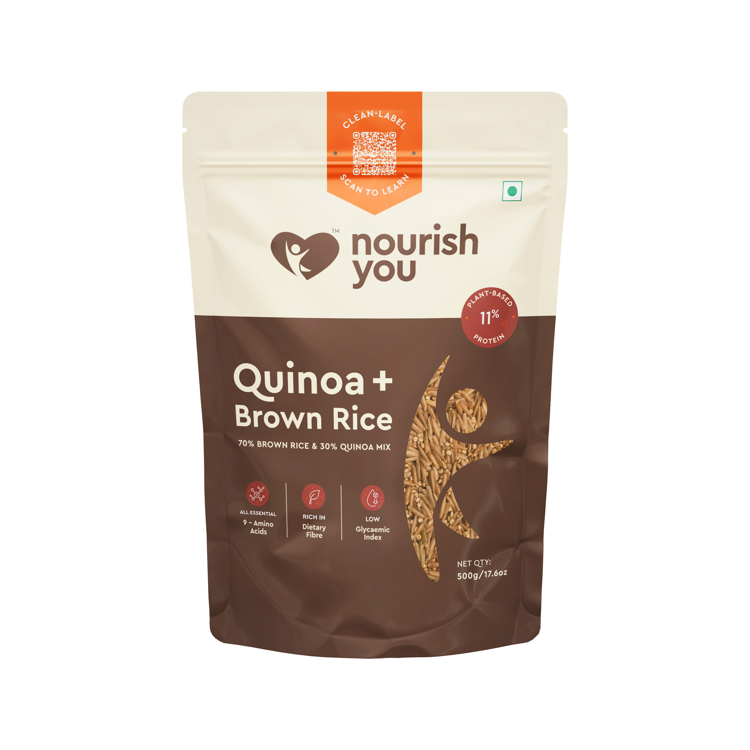 Quinoa With Brown Rice Mix 500gm