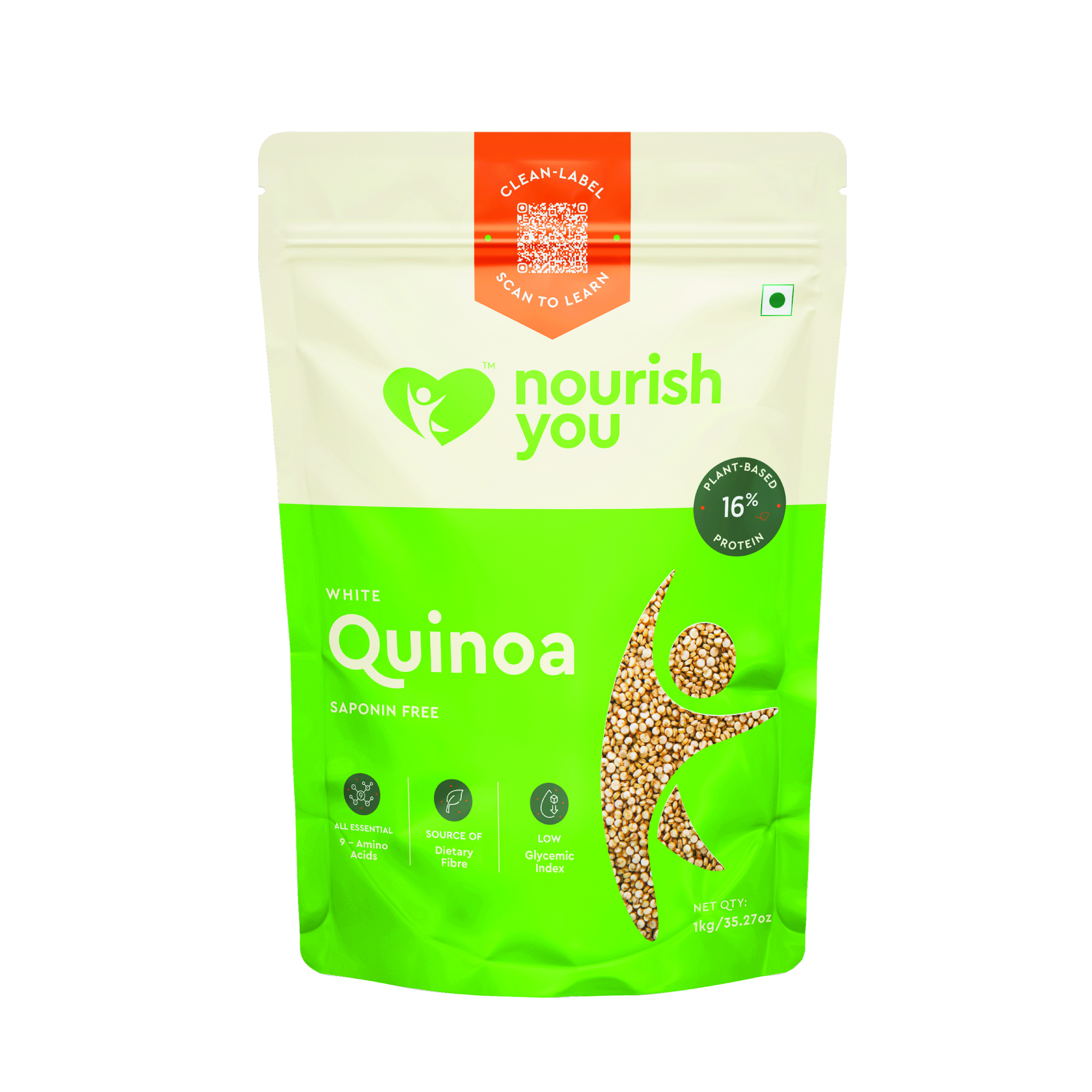 Organic Raw White Quinoa Grains | 1kg