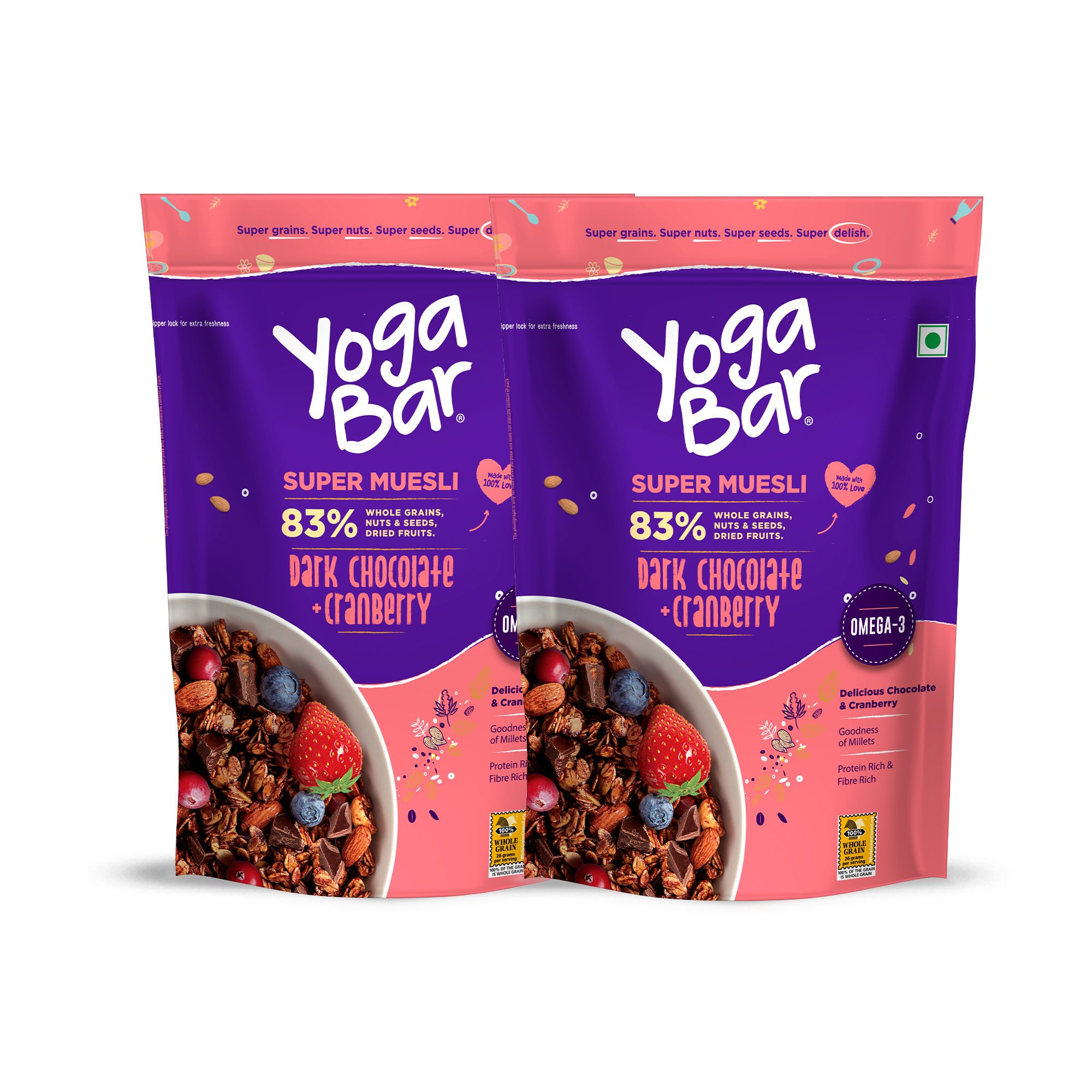Dark Chocolate Muesli 700gm Pack of 2