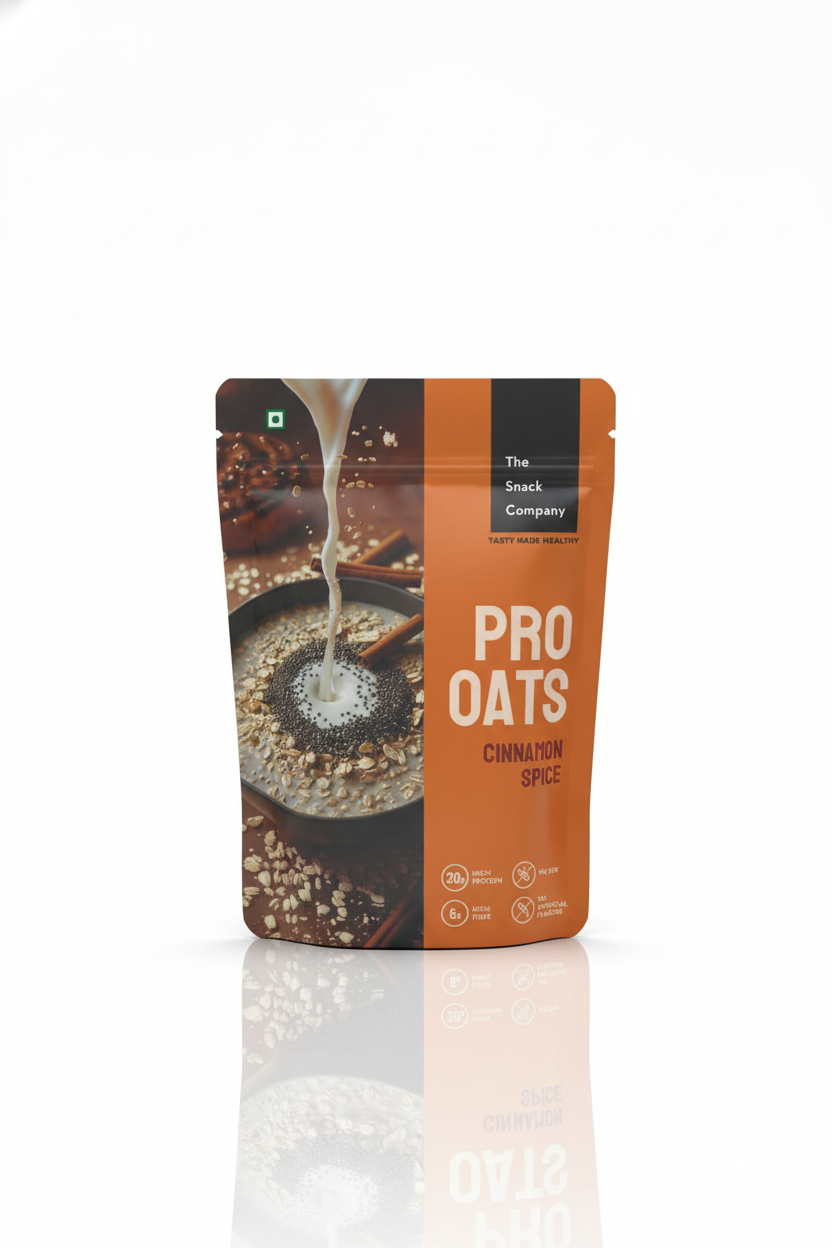 Protein Oats - Cinnamon Spice | 20gm Protein | 6gm Fibre |60gm