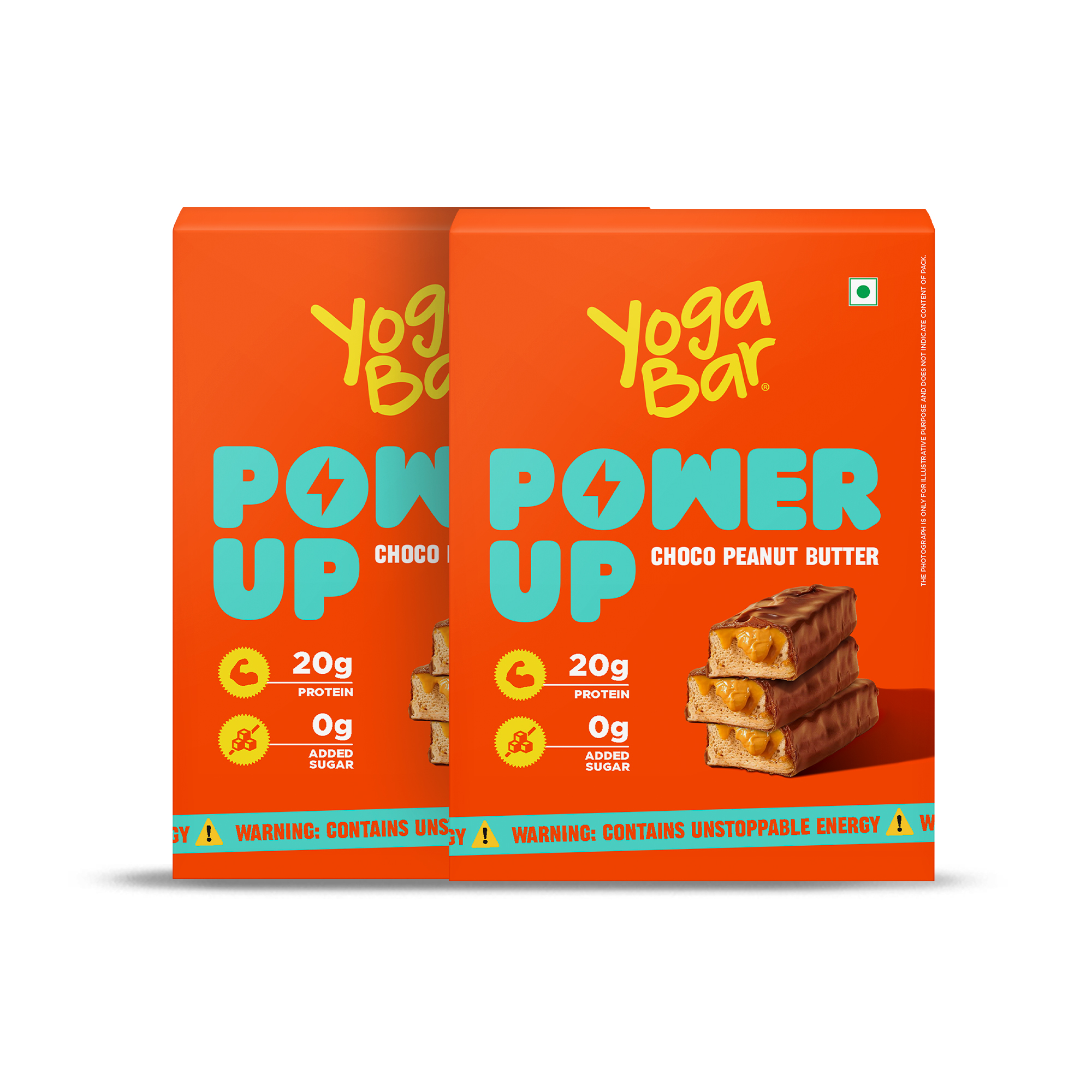Power Up Choco Peanut Butter | 20gm Protein Per Bar | Healthy Snack | Pack of 10