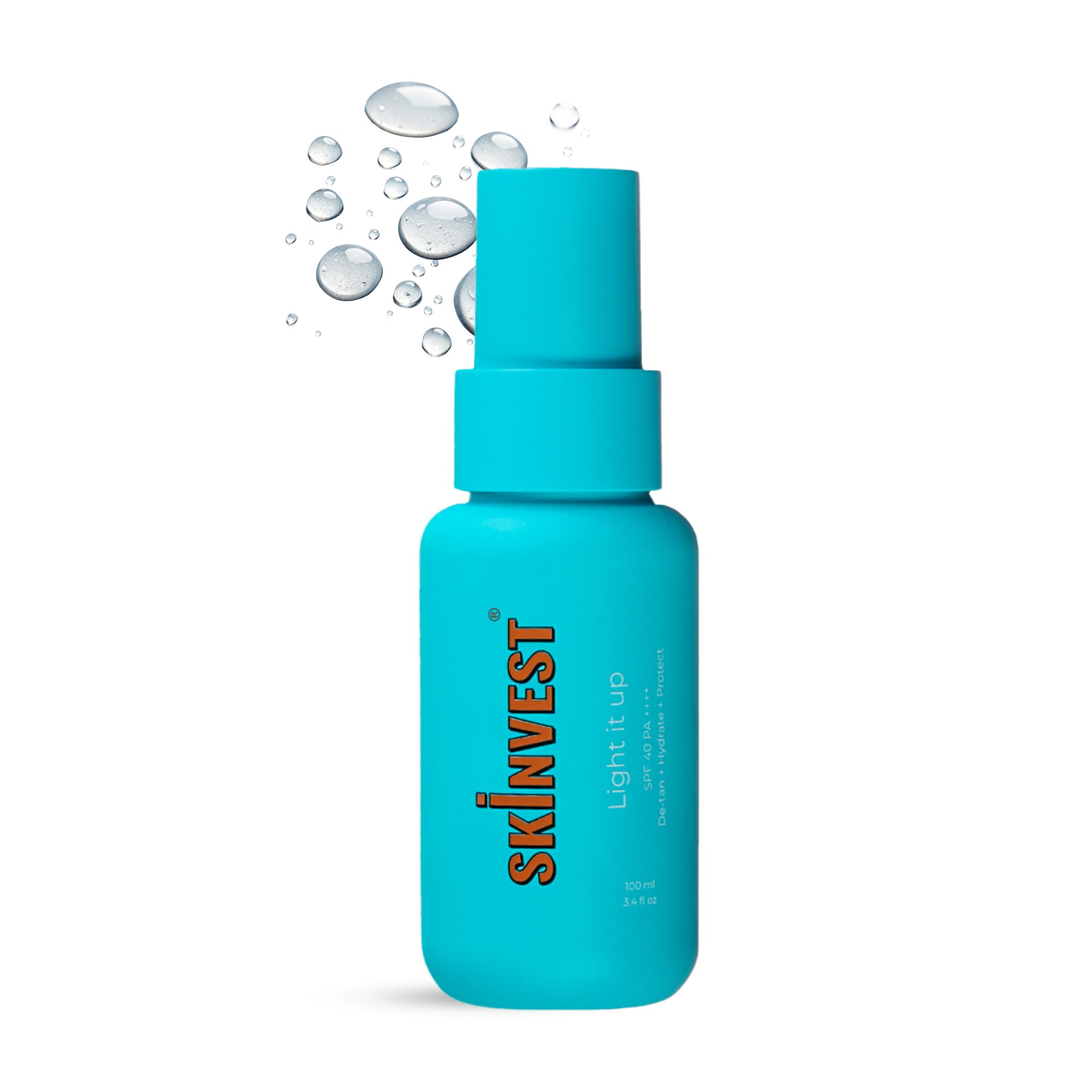 Light It Up SPF 40 PA++++ Sunscreen Body Spray | No White Cast, Non-Greasy Alcohol-Free | De-Tan, Brighten Hydrate Body Skin | Easy Reapplication | 100ml