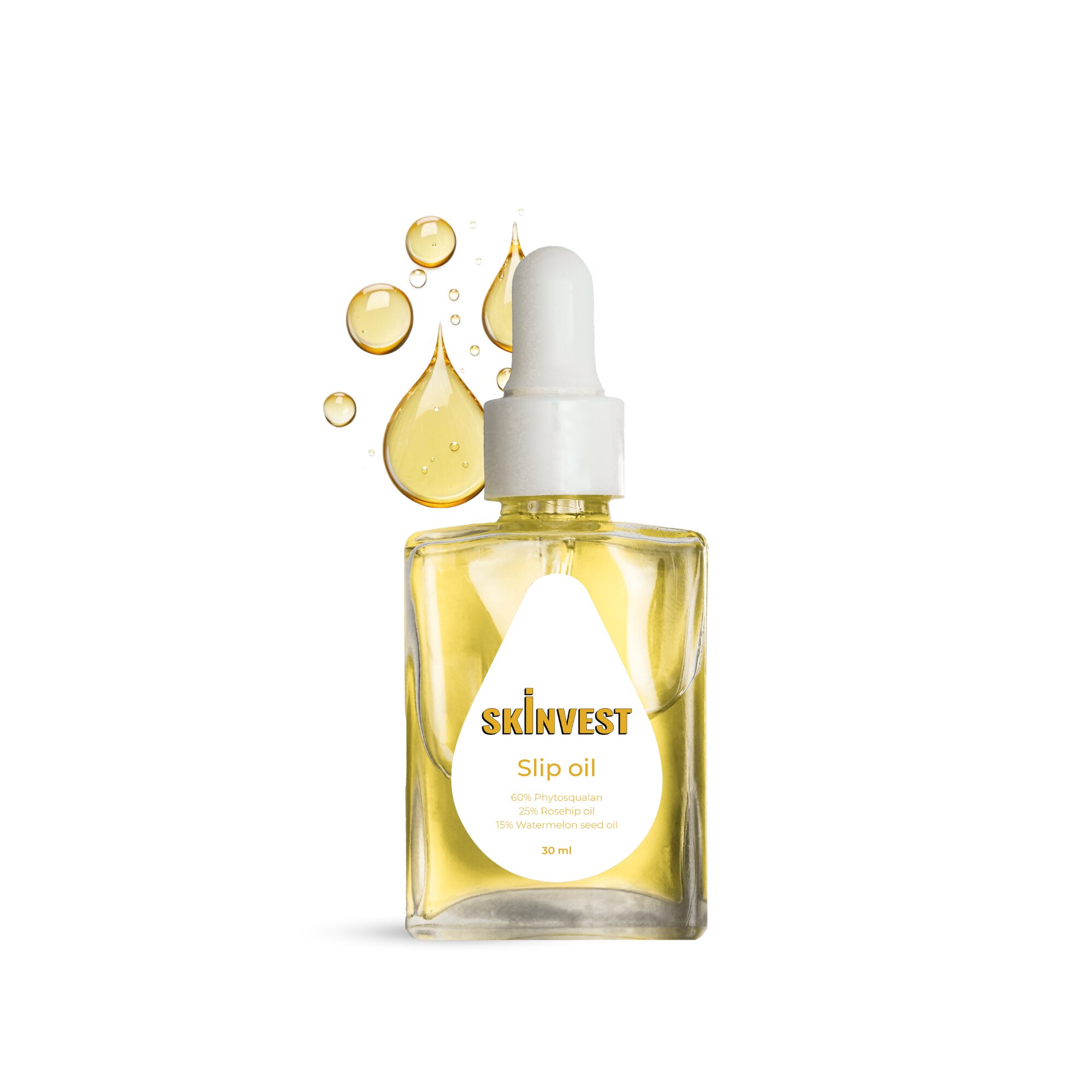 Slip Oil Facial Oil with 60 Phytosqualan, Rosehip Watermelon Seed Oil | Barrier Repair Glow | 30ml