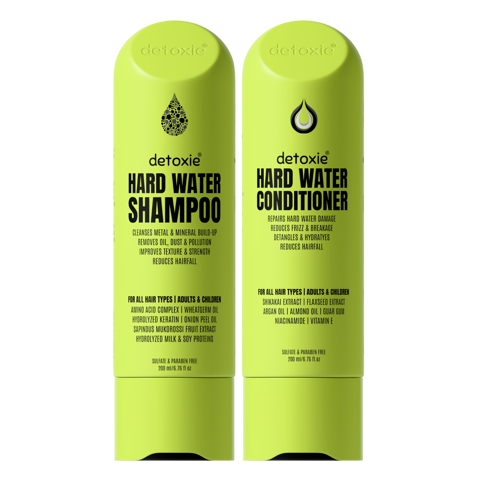 Detoxie Hard Water Repair Combo | Shampoo 200ml + Conditioner 200ml Each