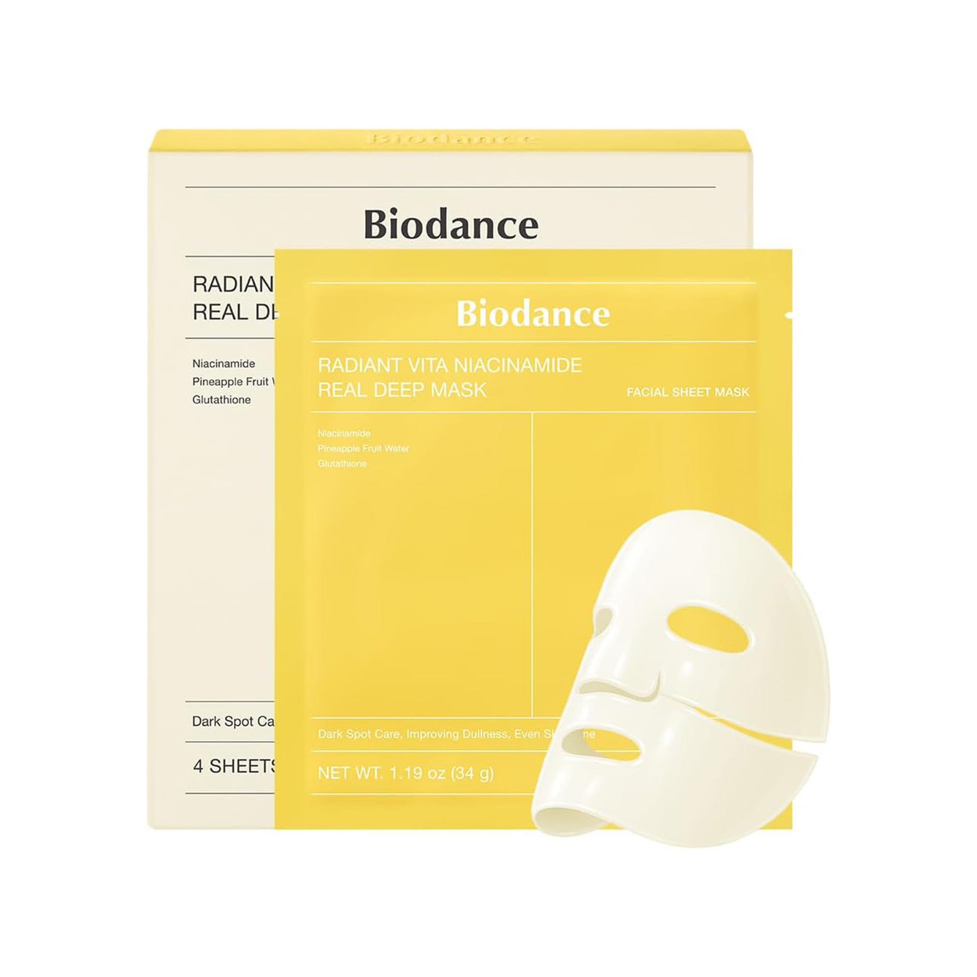 Radiant Vita Niacinamide Real Deep Mask 34gm*4ea