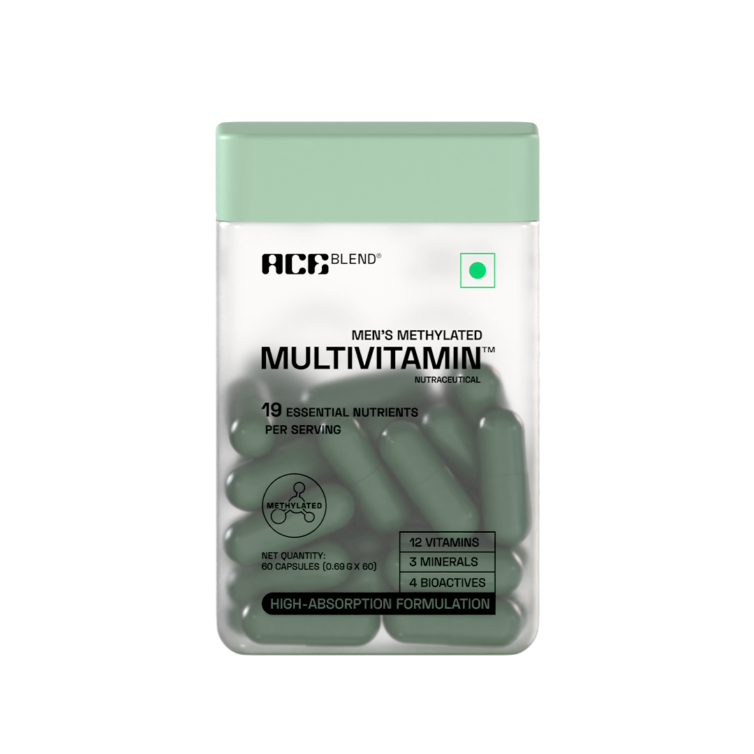 Methylated Multivitamin for Men, Supports Immunity, Focus Heart Health (60 Capsules)