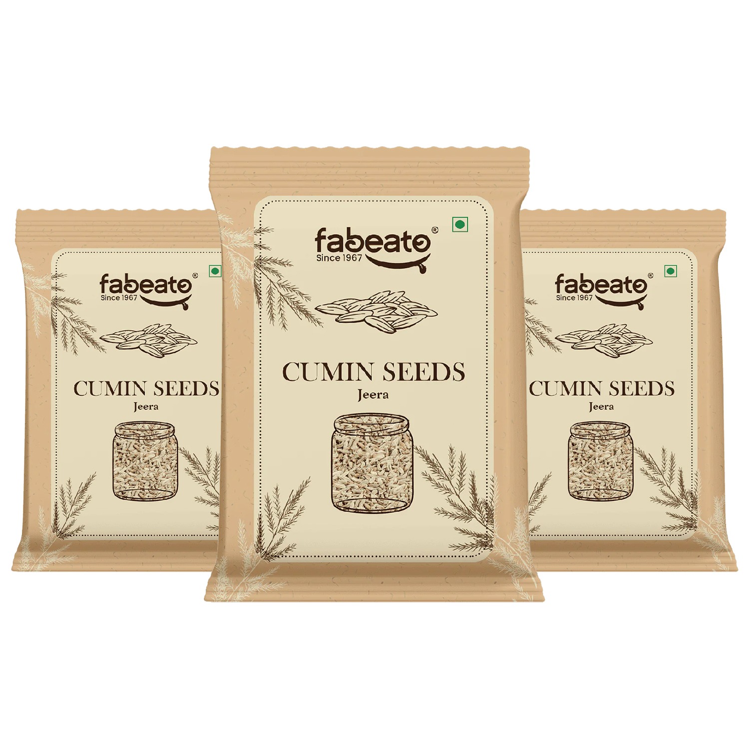 Cumin Seeds Whole Premium Jeera 200gm Pack of 3