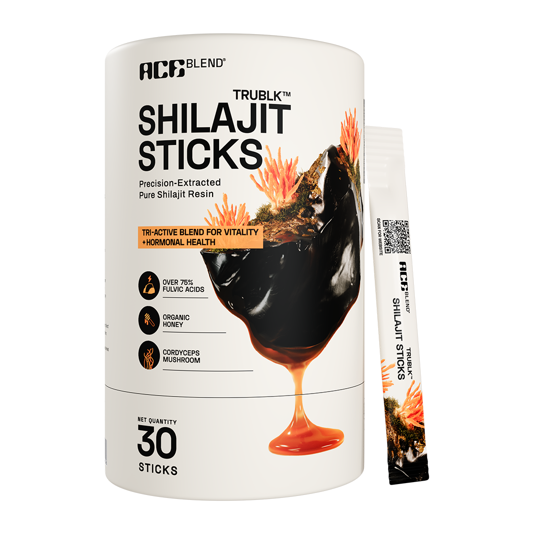 TRUBLK Shilajit Sticks, With Over 75 Fulvic Acid 80+ Trace Minerals (30 Servings)