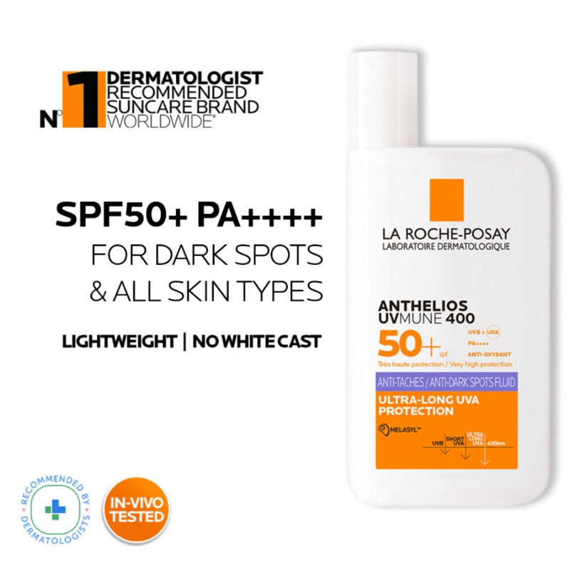 Anthelios Sunscreen UVMune Anti-Dark Spot Fluid SPF50 PA++++ (50ml)