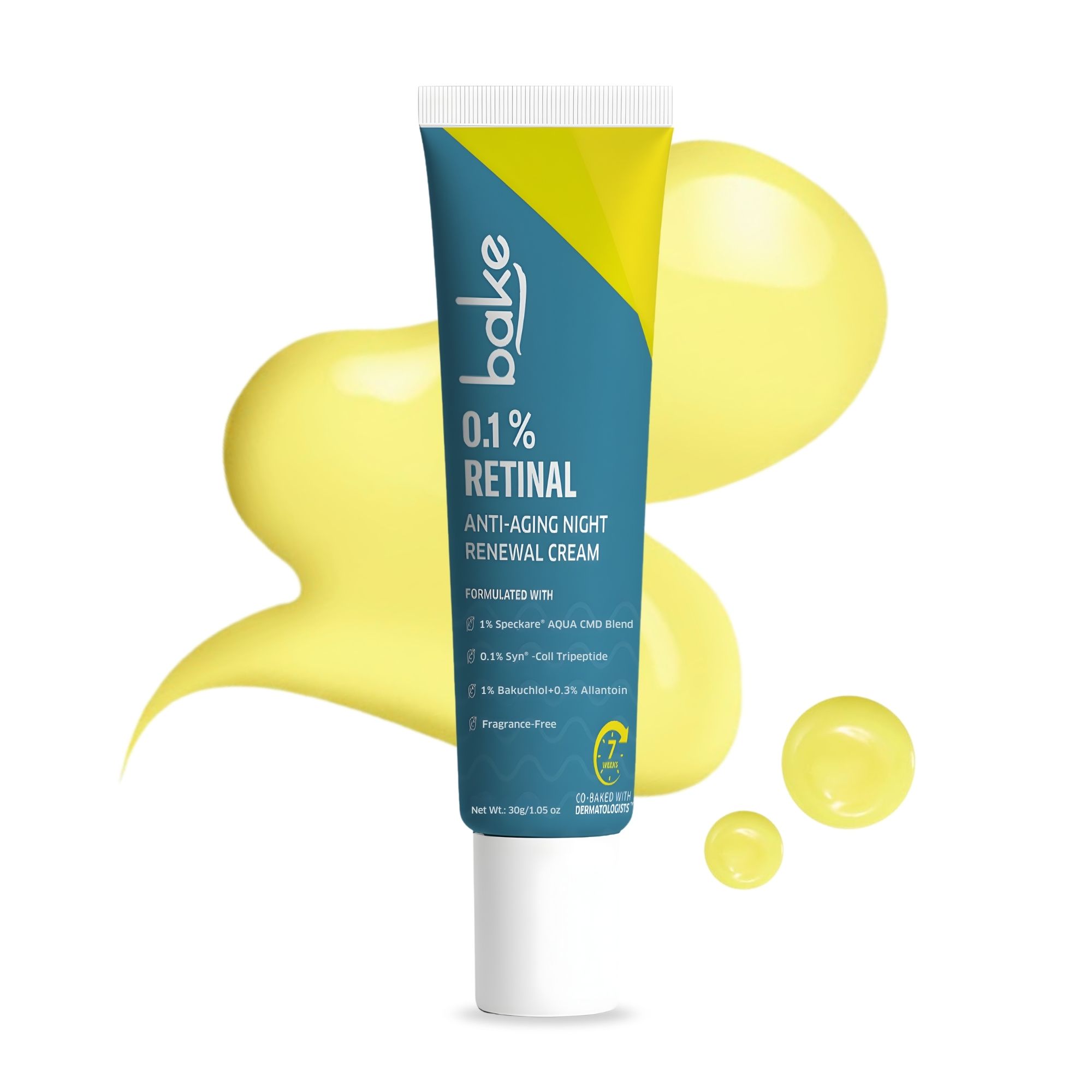 0.1 Retinaldehyde Night Renewal Cream Anti-Aging Face Cream, Firms Skin, Reduces Fine Lines Wrinkles 30gm