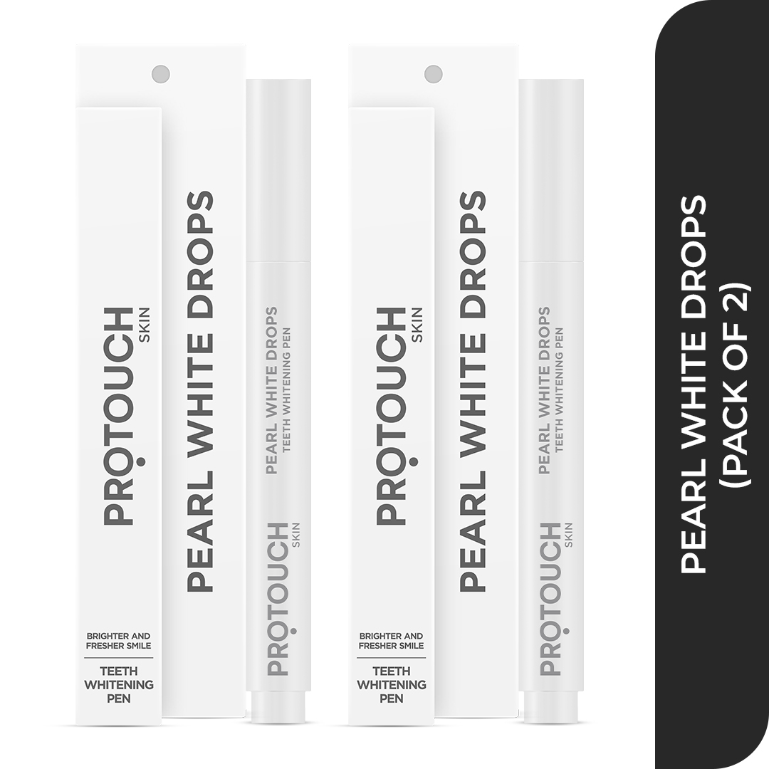 Pearl White Drops | Teeth Whitening Pen Gel | Whiter Teeth Fresher Breath for a Brighter Smile on-the-go | Enamel Safe| For Men Women (Pack of 2)