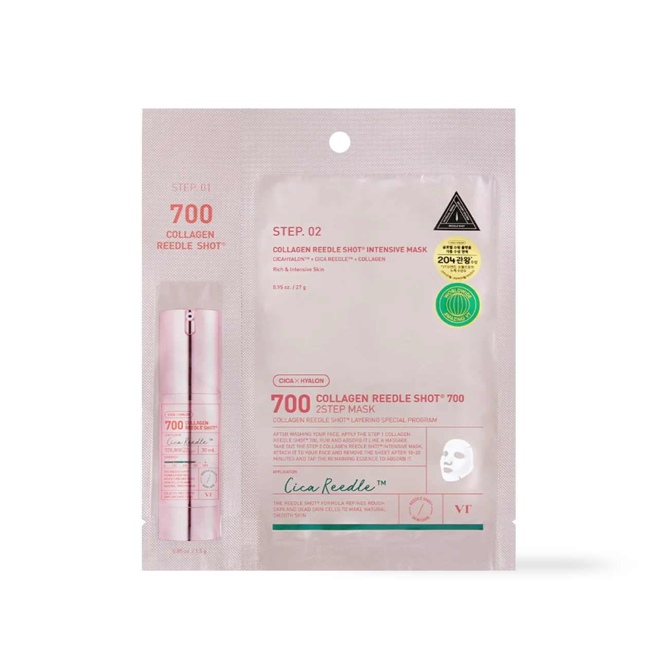 Collagen Reedle Shot 700 - 2 Step Mask 1.5gm