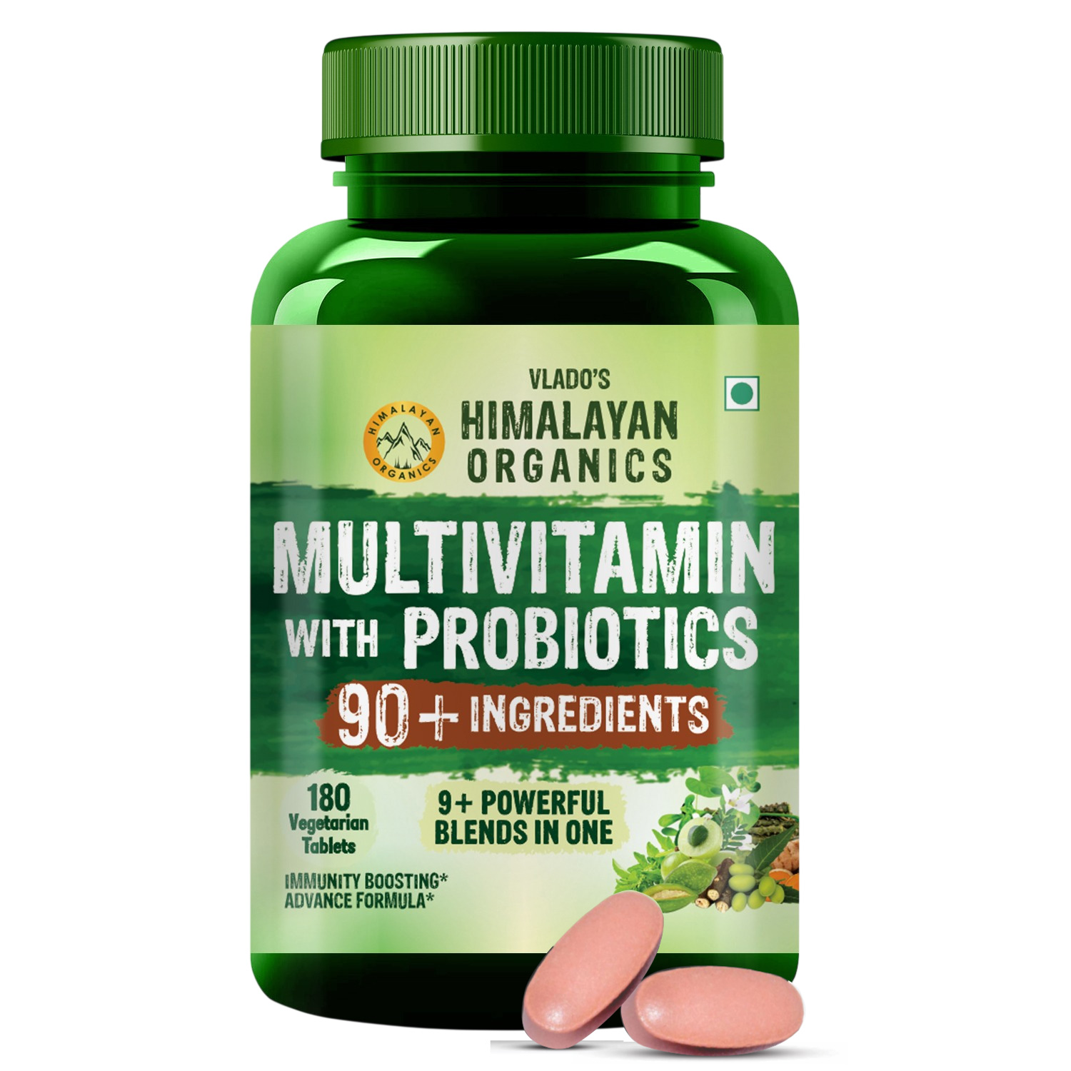 Immunity Multivitamin Tablet for Men Women with Probiotic 90+Vital Nutrients and 9+ Probiotic blends for Increase Energy Immunity - Boost stamina, Strength Muscles and Overall Health I Best Multi vitamin for Men Women- 180 Veg Tablets