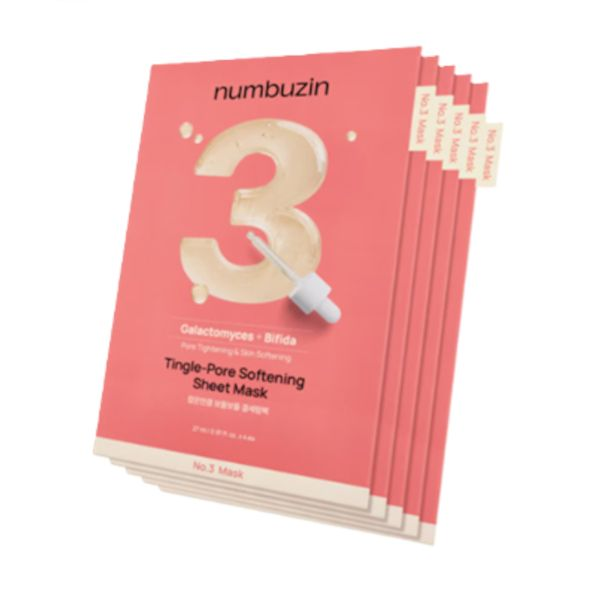 No.3 Tingle-Pore Softening Sheet Mask 27gm*5ea