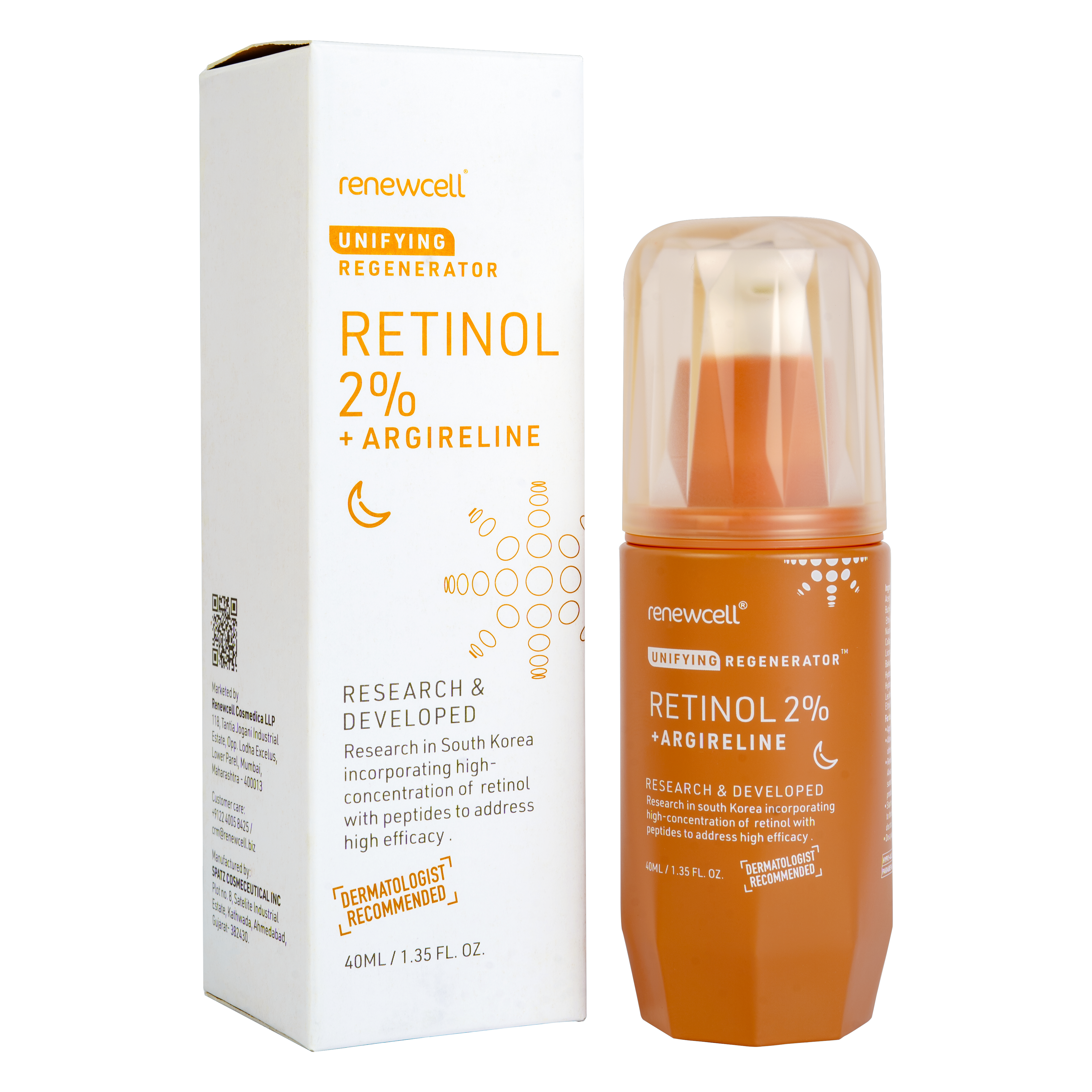 Renewcell Unifying Regenerator Retinol 2 + Argireline Cream 40ml